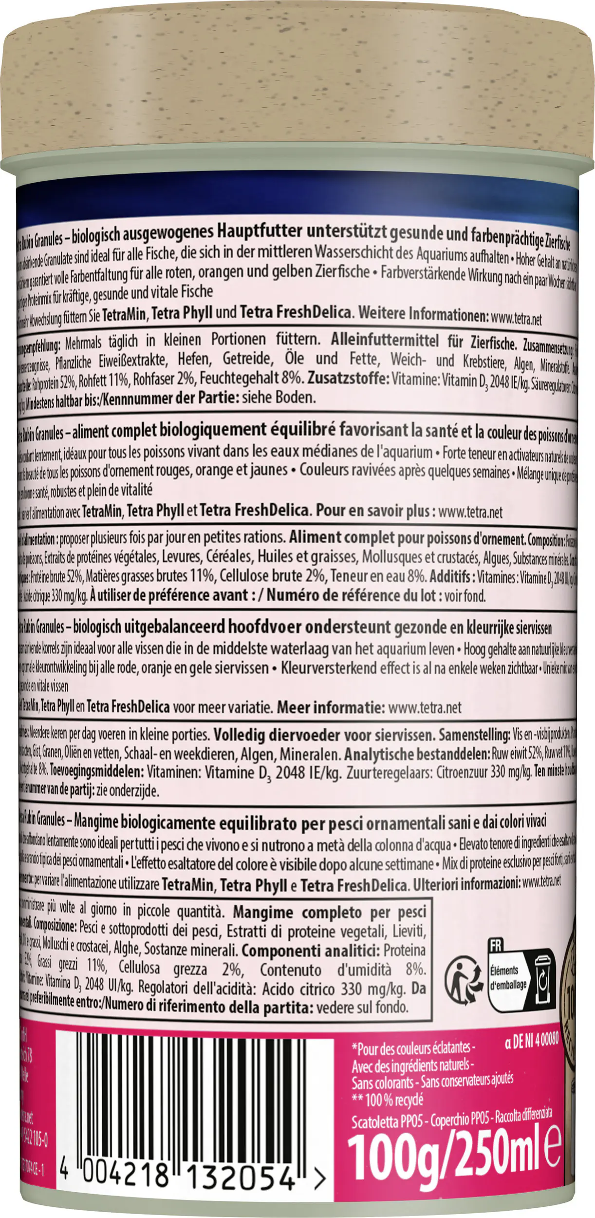 Tetra Rubin Granules 250 ml