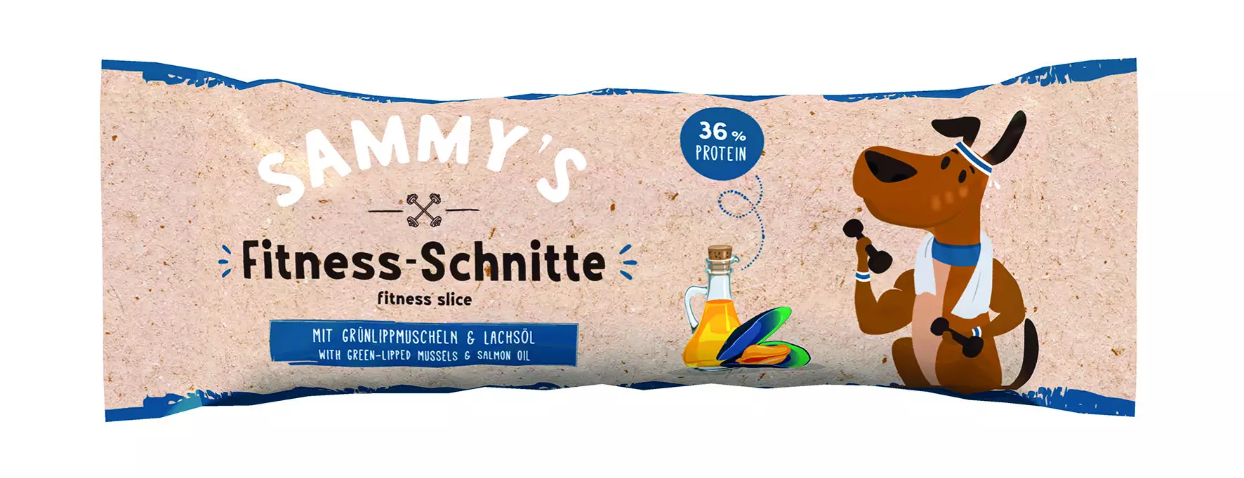 Sammys Fitness Schnitte 25 g mit Grünlippmuscheln und Lachsöl Sammys Fitness Schnitte 25 g mit Grünlippmuscheln und Lachsöl