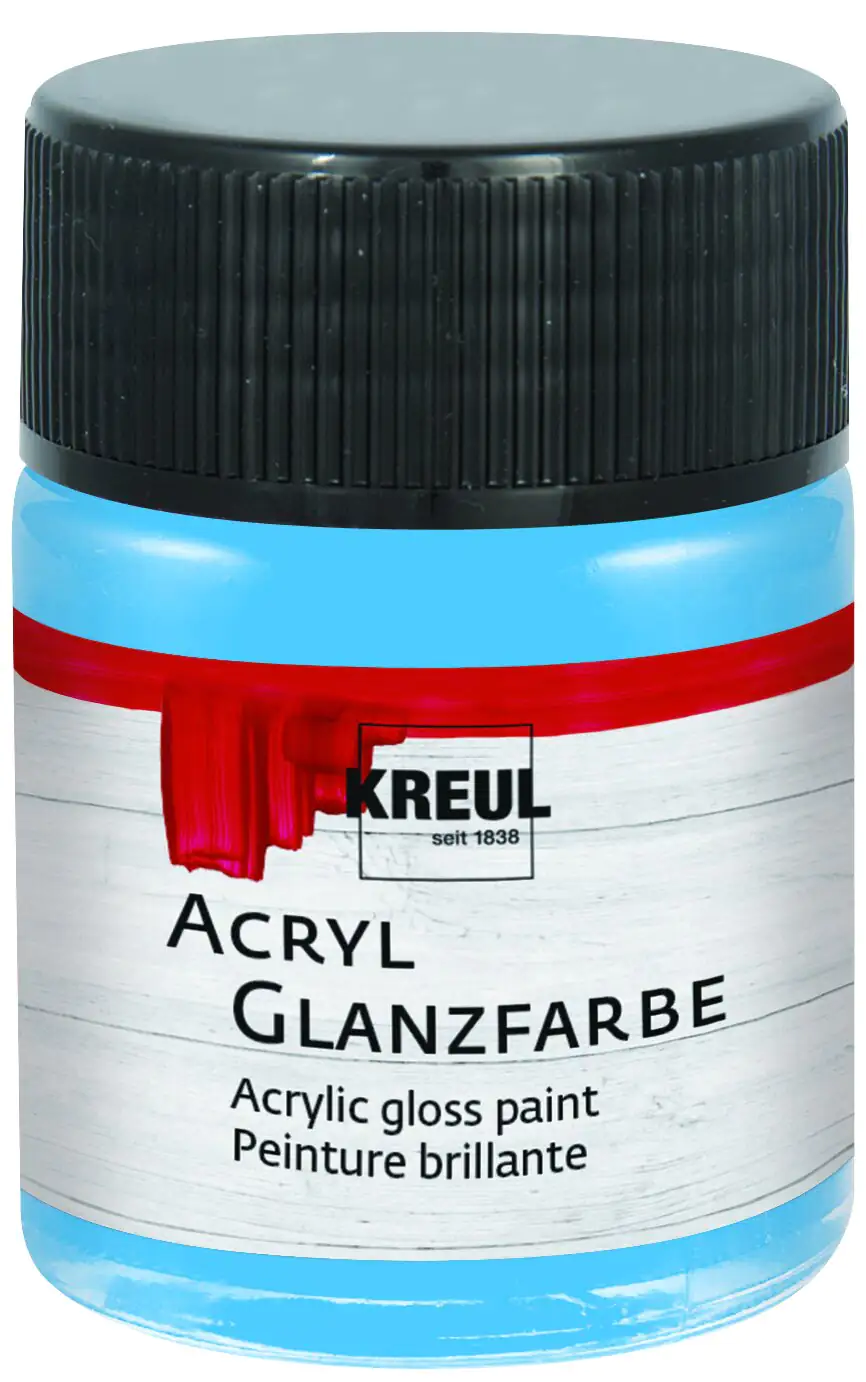 Kreul Acryl Glanzfarbe himmelblau 50 ml
