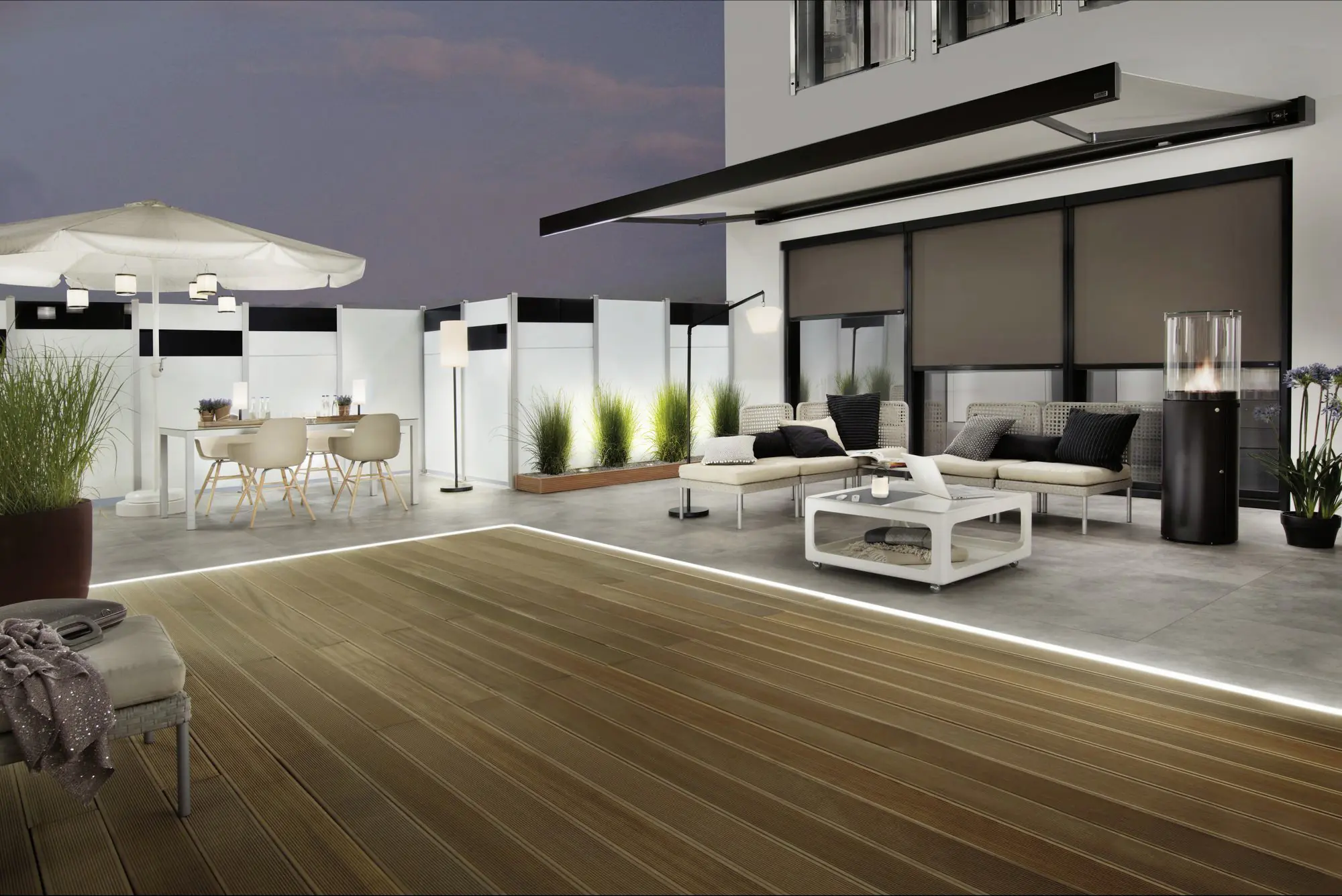 Paulmann Plug & Shine Stripe Smooth Outdoor 2 m schwarz dimmbar