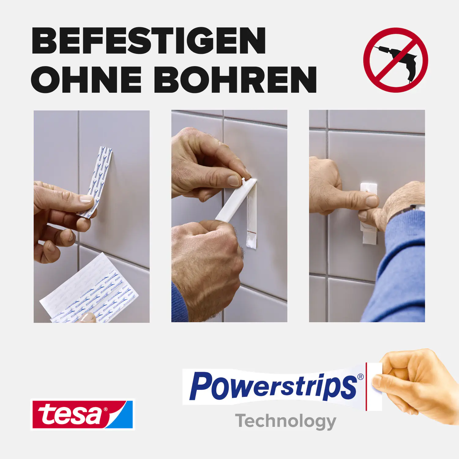 tesa Klebenagel Traglast 3 kg, 2 Stück