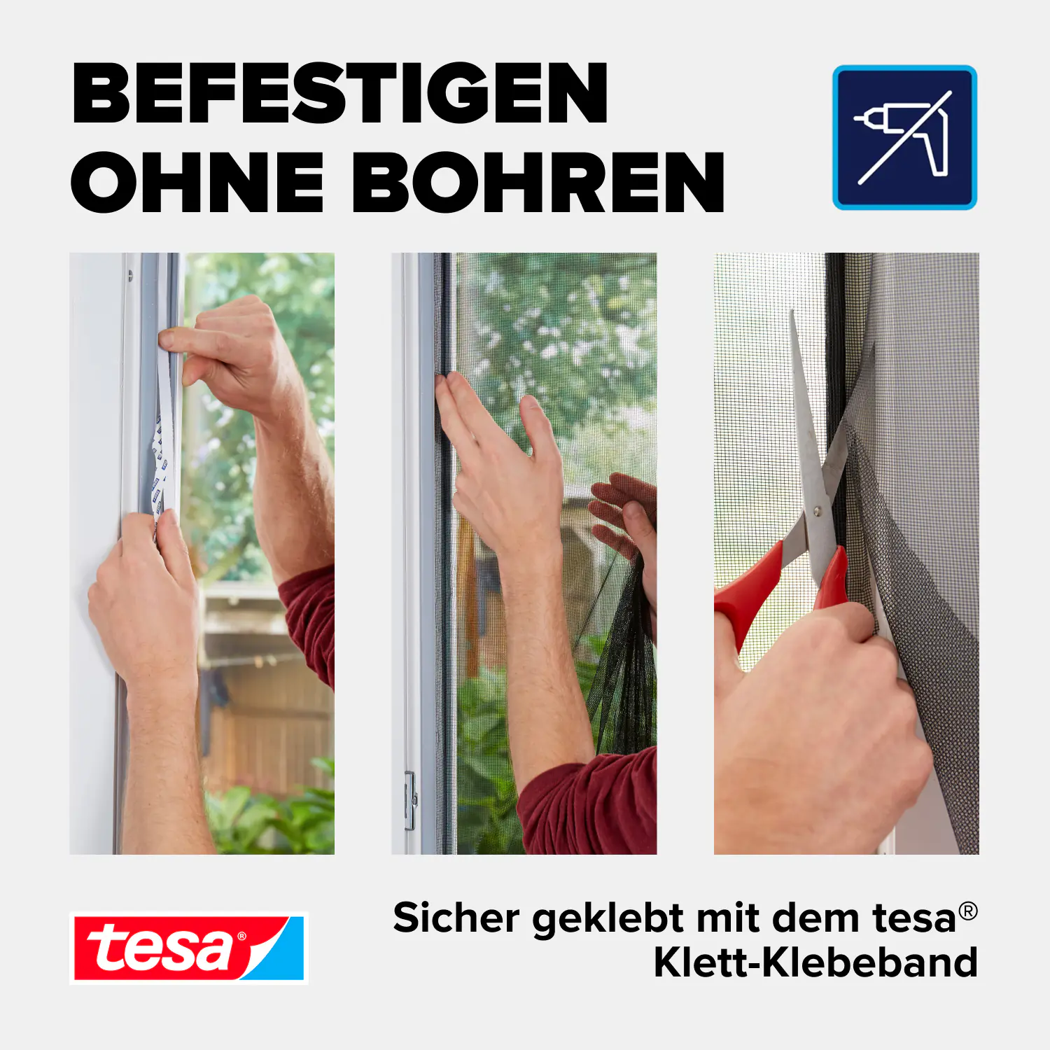 tesa Fliegenschutz-Lamellenvorhang Comfort 120 x 250 cm anthrazit kürzbar