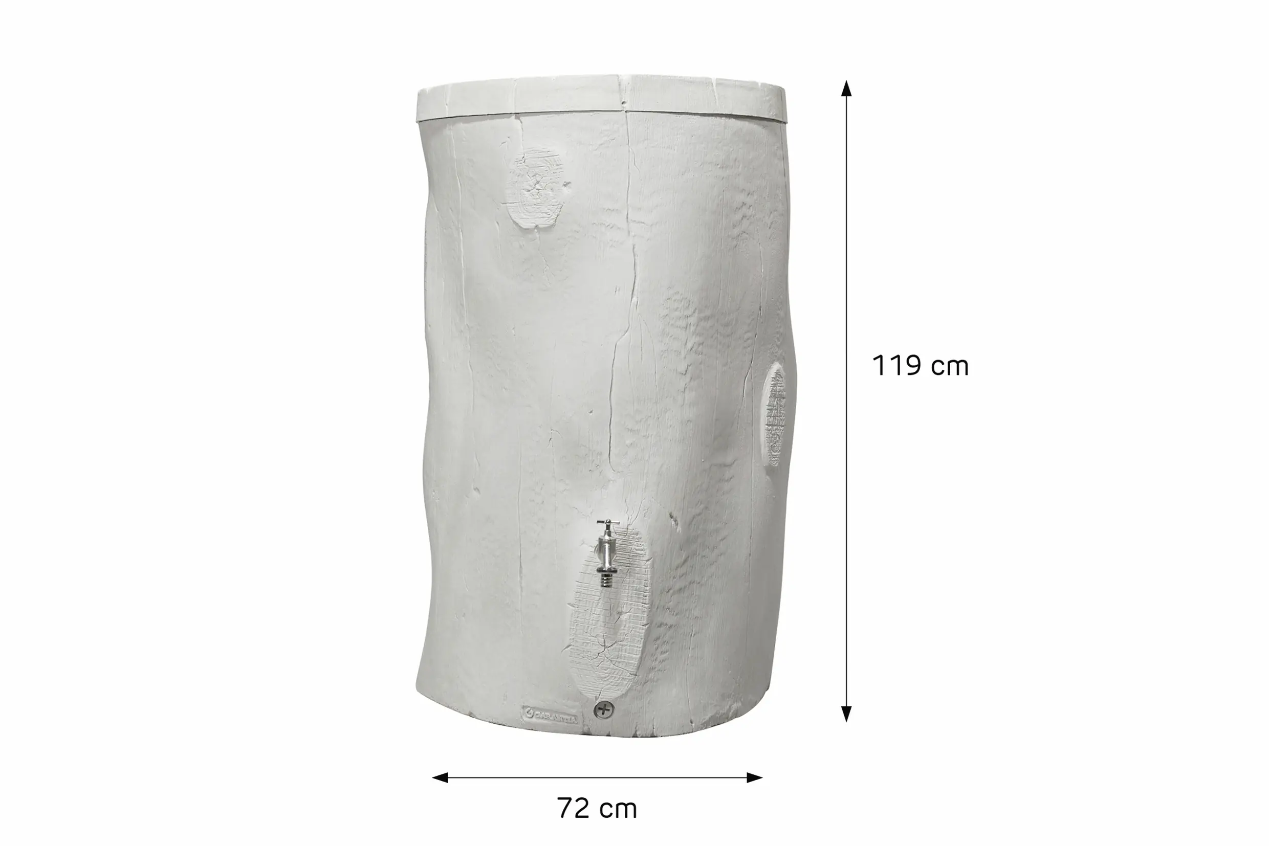 Garantia Regenspeicher Woodstock Baumstamm rund 400 L