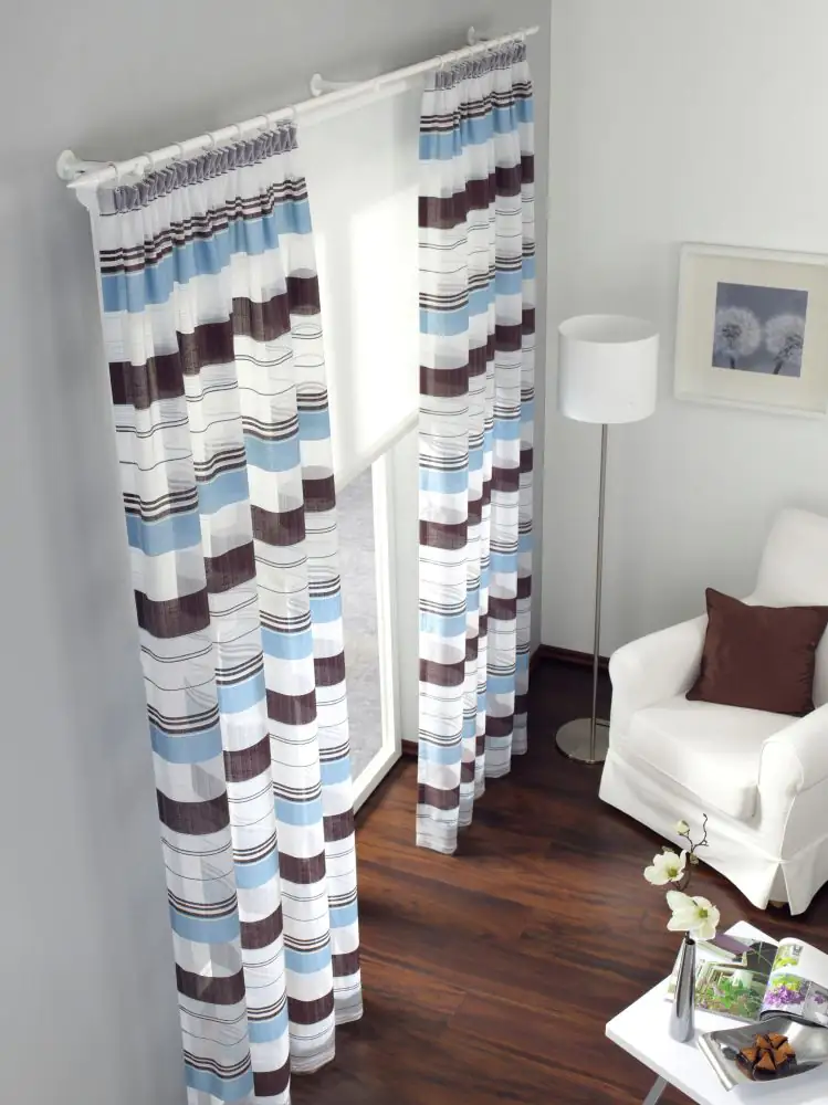 Gardinia Ringe mit Gleiteinlage Chicago mit Faltenlegehaken, Ø 20 mm, weiß