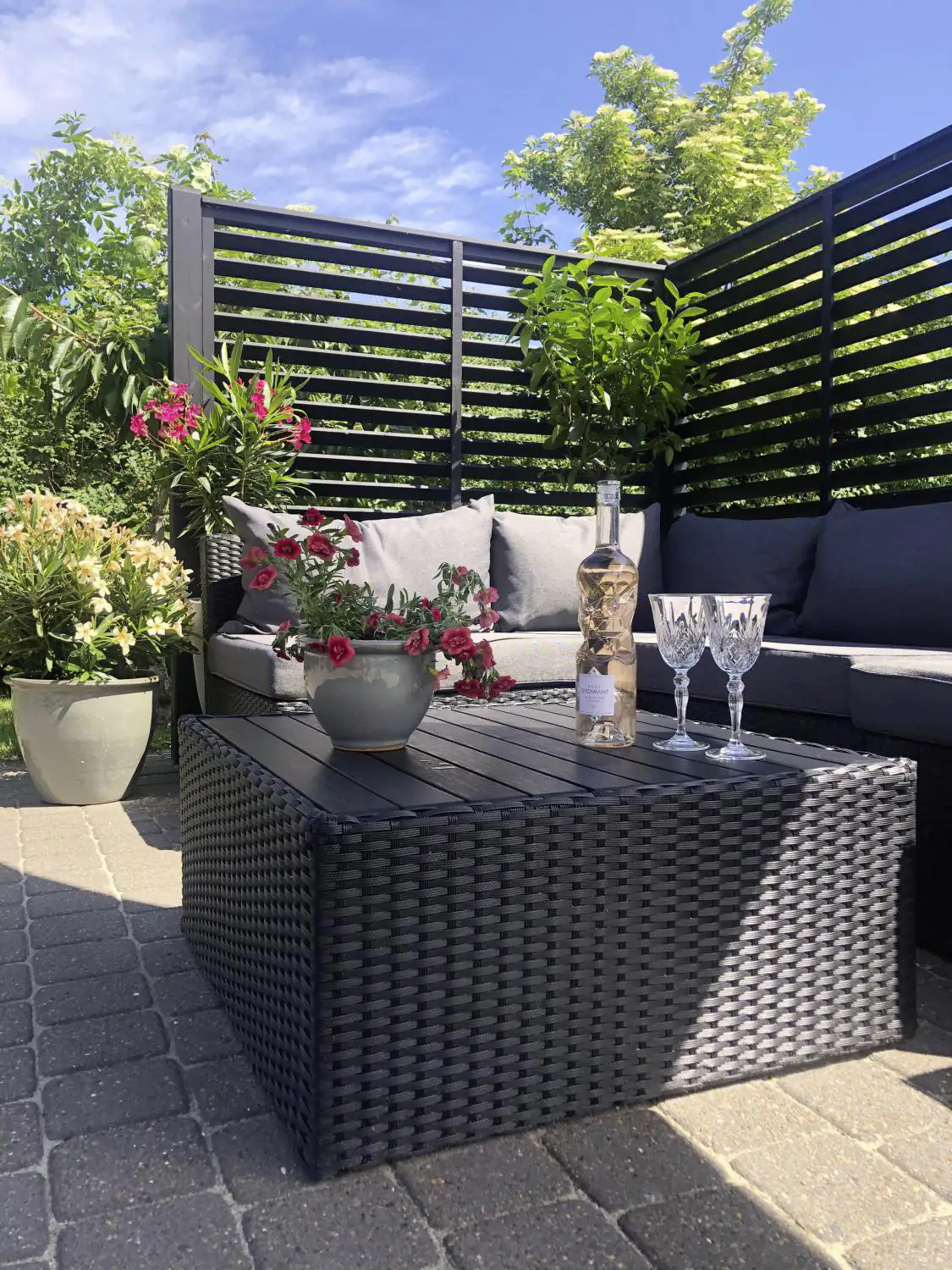 Plus Zaun Koyto 160 x 120 cm RAL 9005 Schwarz