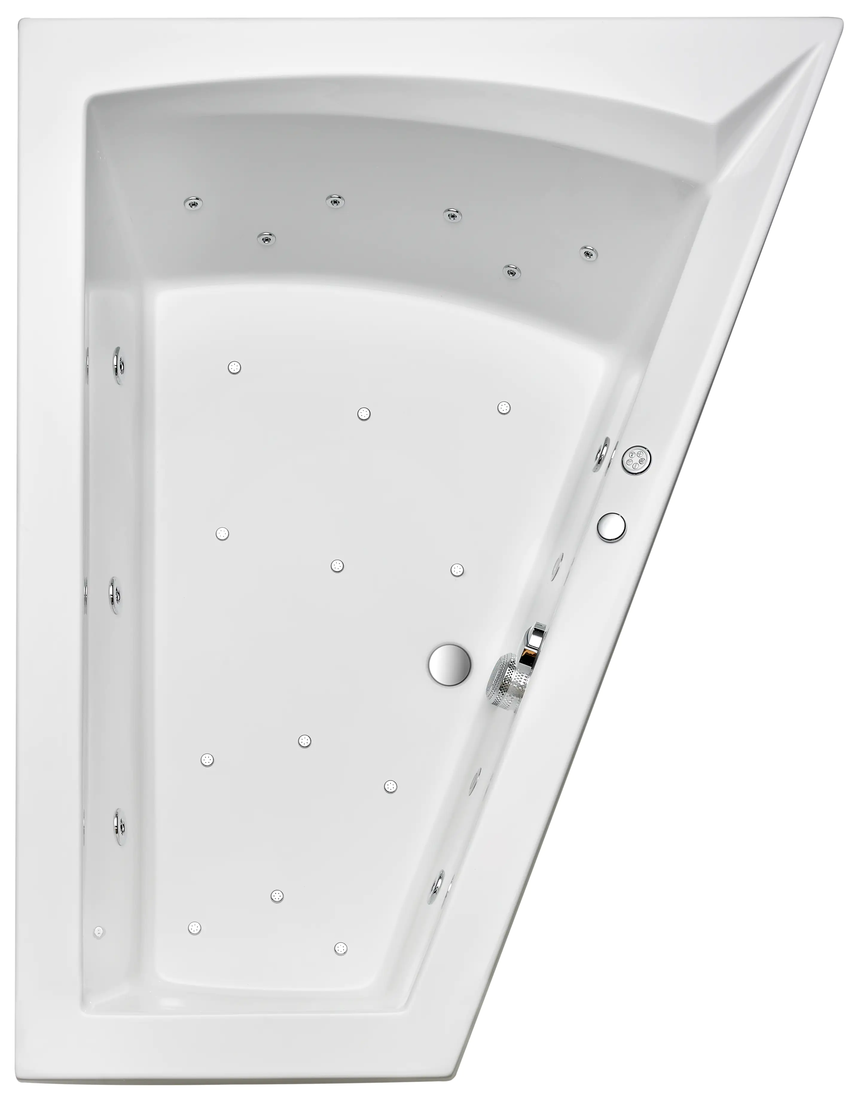 Ottofond Whirlpool Galia II Mod. A 175 x 135 cm, weiß Kombisystem