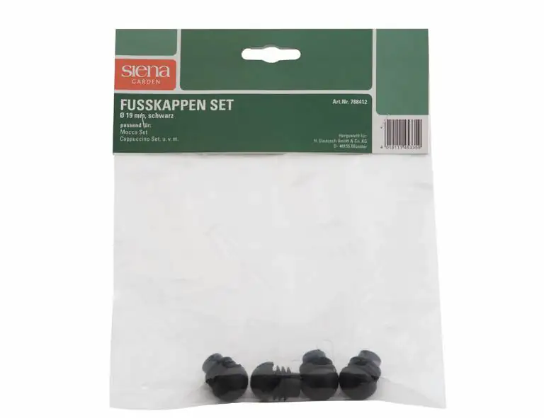 Sieger Fußkappenset 4er rund, schwarz