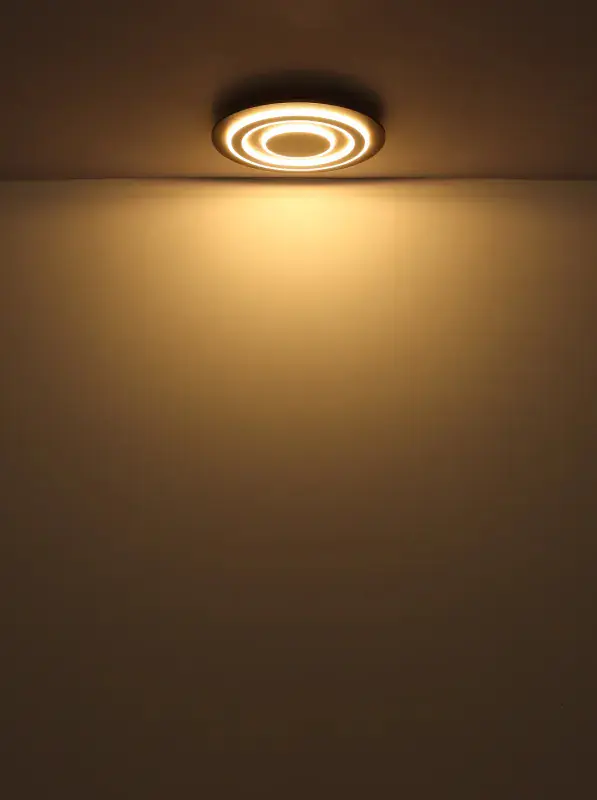 Globo Deckenleuchte Jayden Ø 48 x 5,2 cm anthrazit gebürstet warmweiß