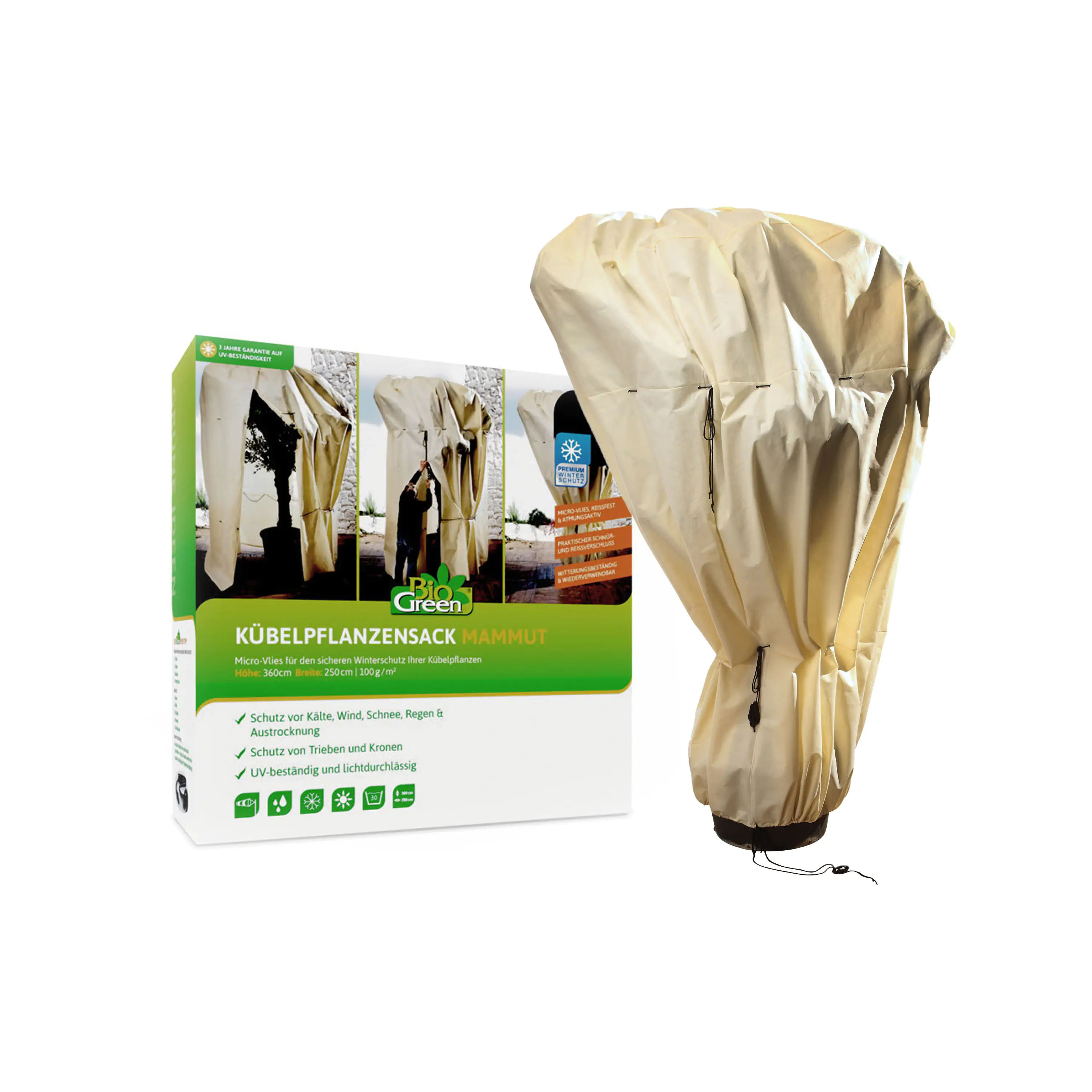 Bio Green Kübelpflanzensack Mammut 360 x 250 cm