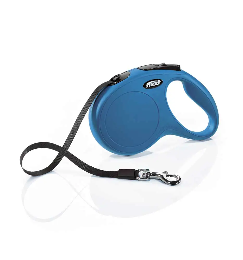 Flexi Hundeleine New Classic M blau, Gurt