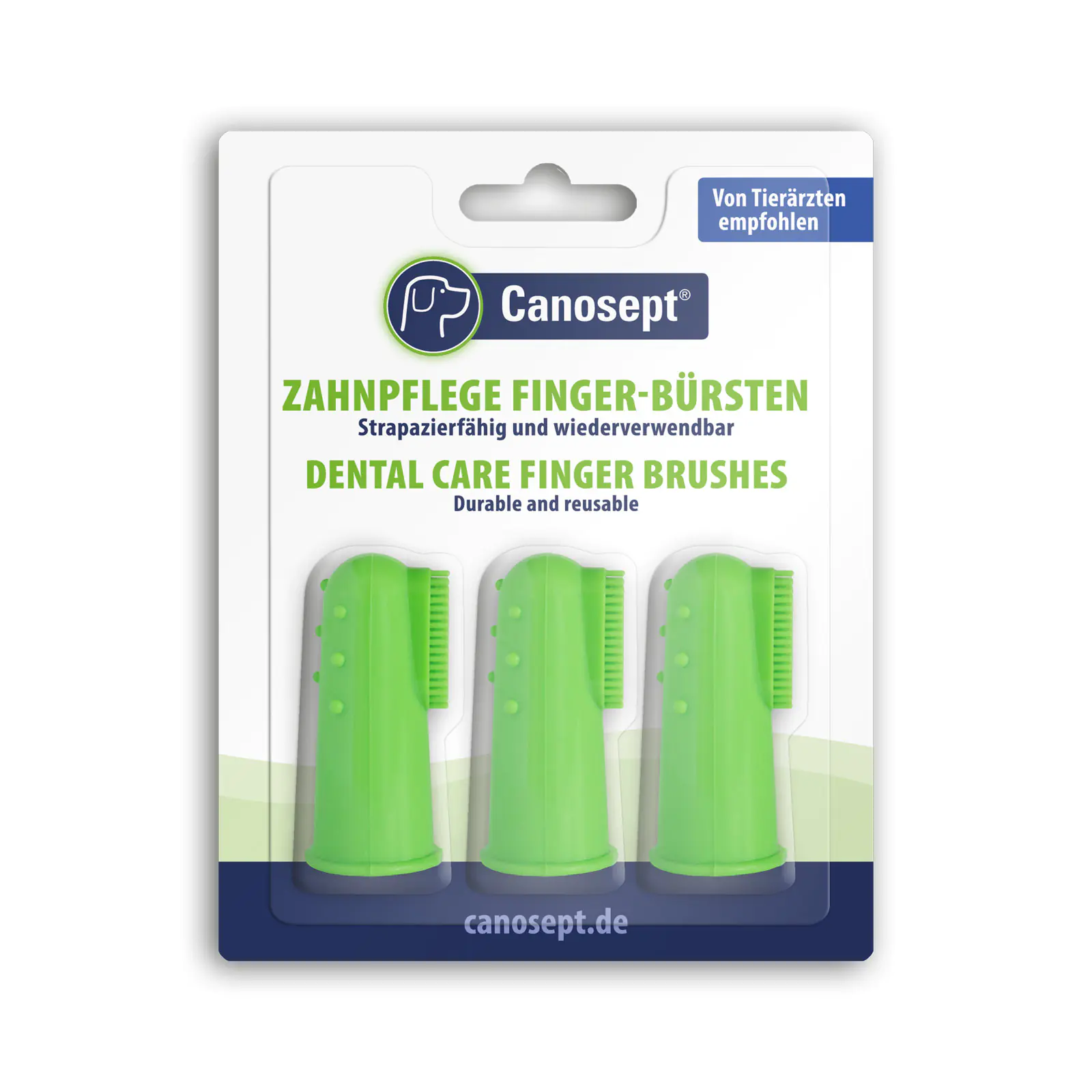 Canosept Zahnpflege Finger-Bürsten für Hunde 3 Stück Canosept Zahnpflege Finger-Bürsten für Hunde 3 Stück