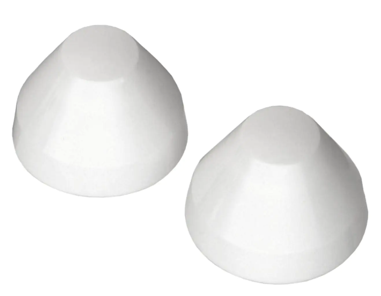 Ersatzabdeckkappen für WC-Befestigung / weiß