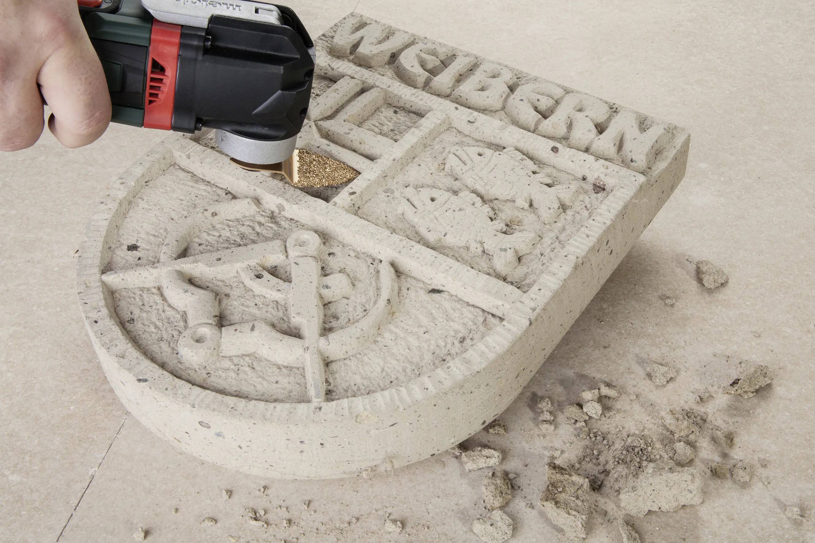 Wolfcraft Fingerraspel Dreieck 35 mm Hartmetall für Vibrationssägen