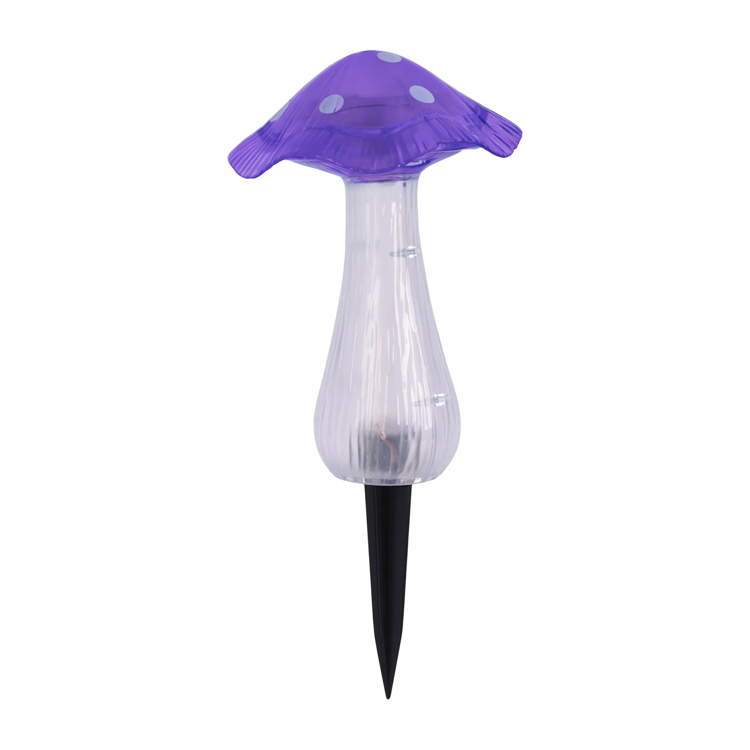 Light & More LED Solarleuchte Pilz lila