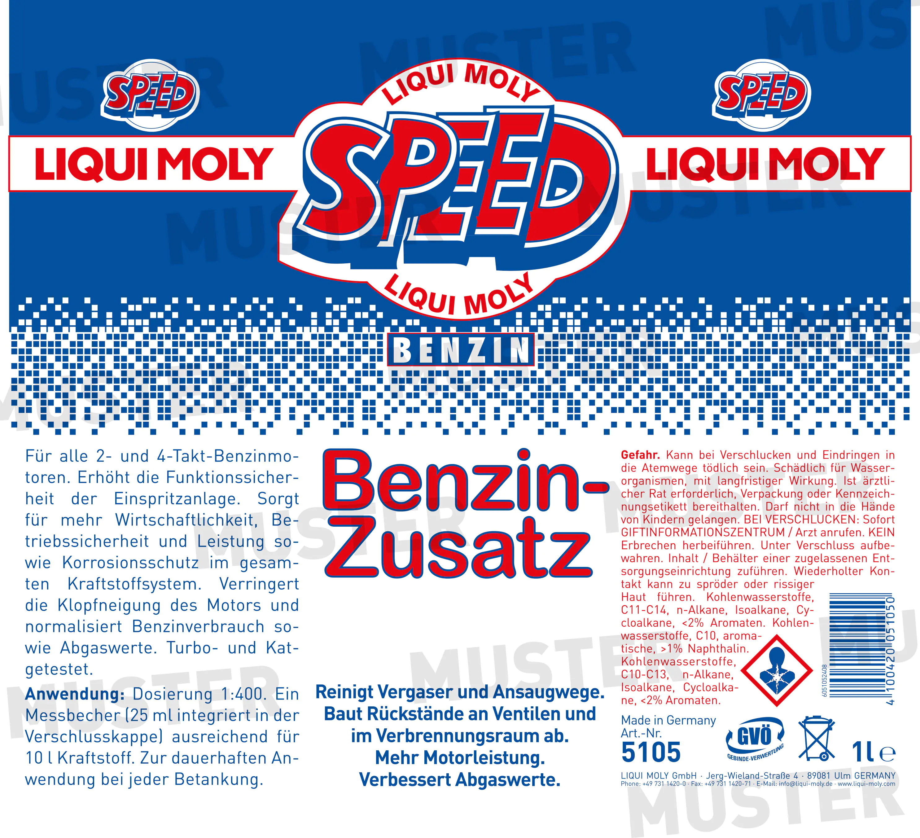 Liqui Moly Speed Benzin-Zusatz 1 L Liqui Moly Speed Benzin-Zusatz 1 L