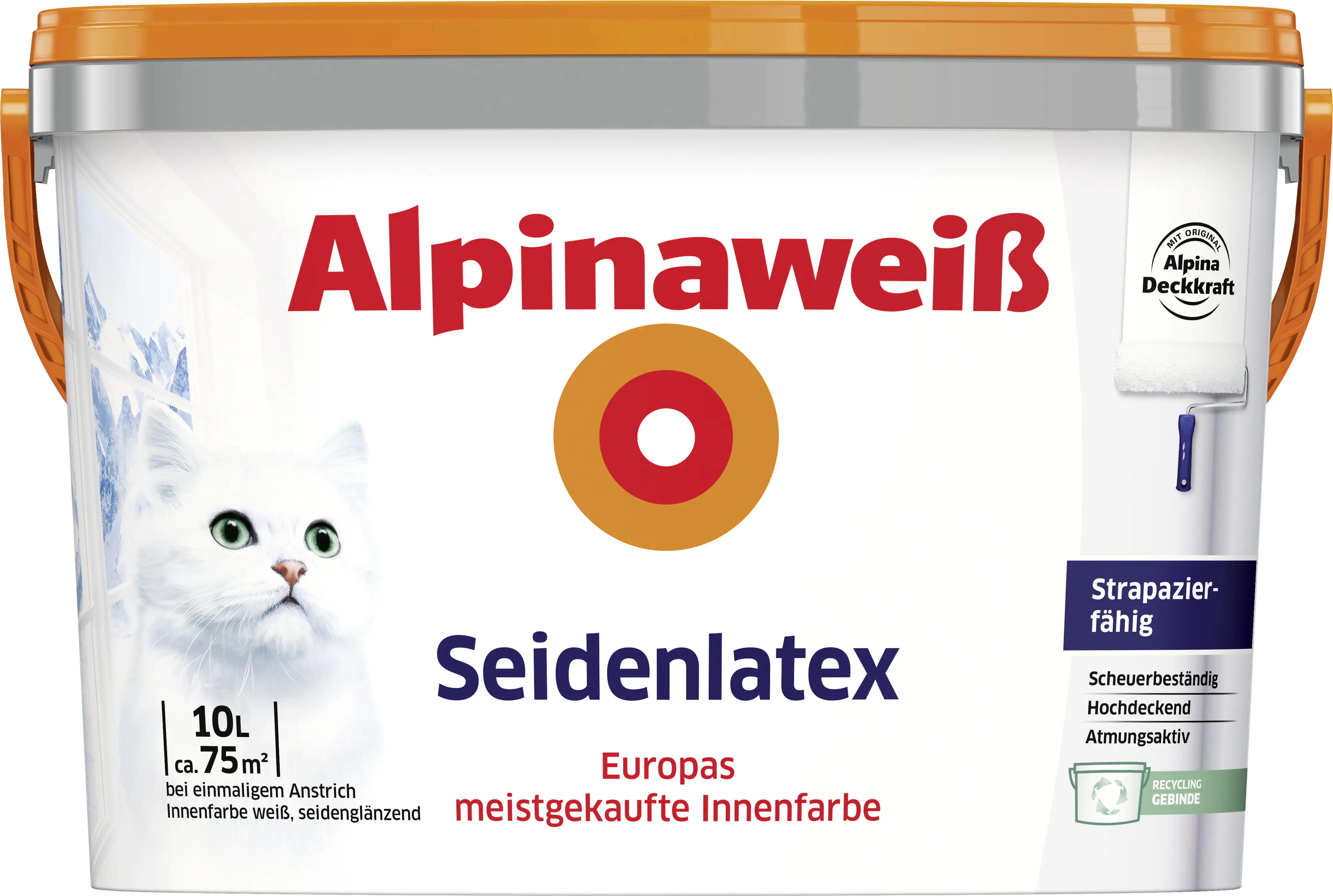 Alpina Seidenlatex Alpinaweiß 10 L seidenglänzend Alpina Seidenlatex Alpinaweiß 10 L seidenglänzend