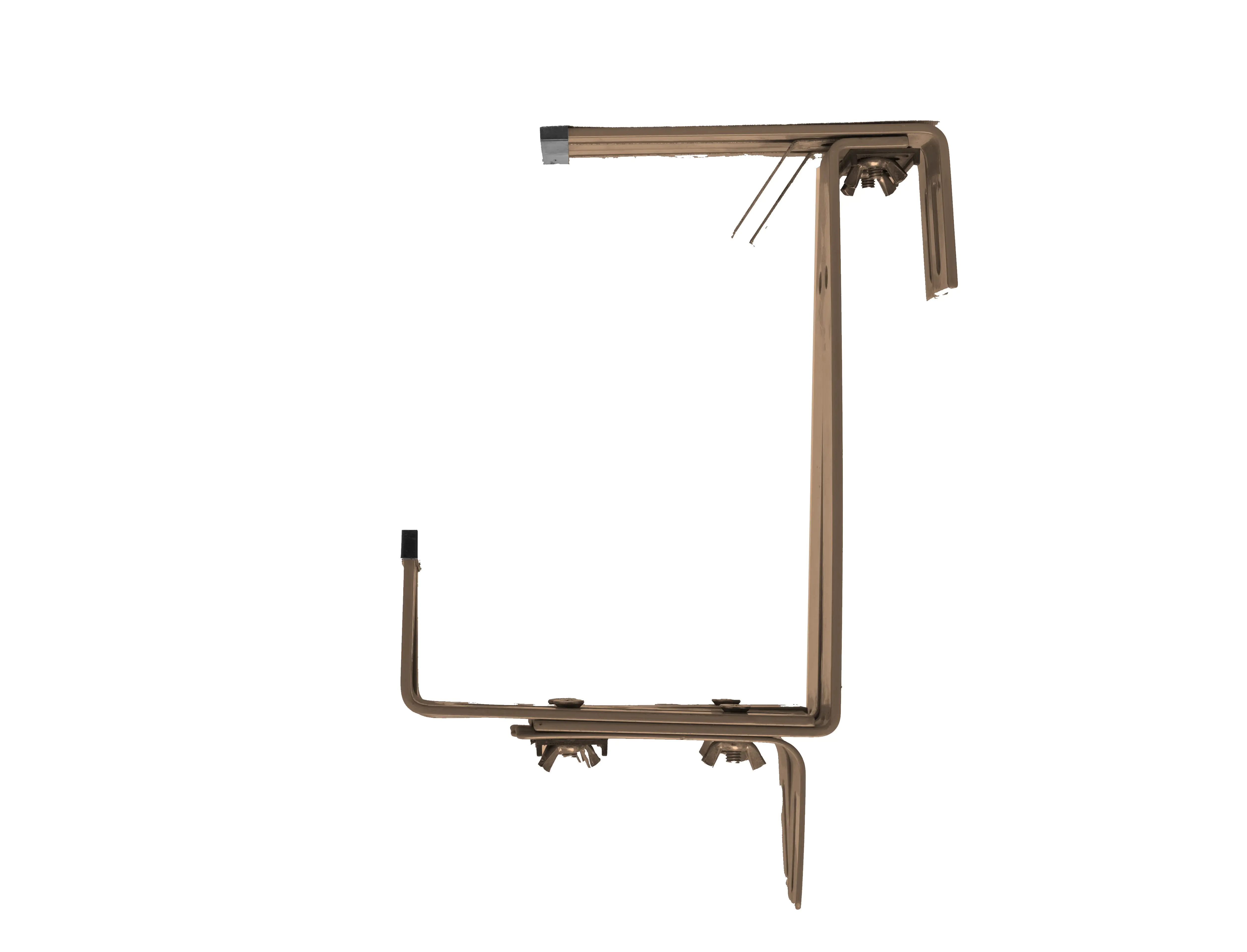 4333692040143 TrendLine Blumenkastenhalter braun 3-fach verstellbar