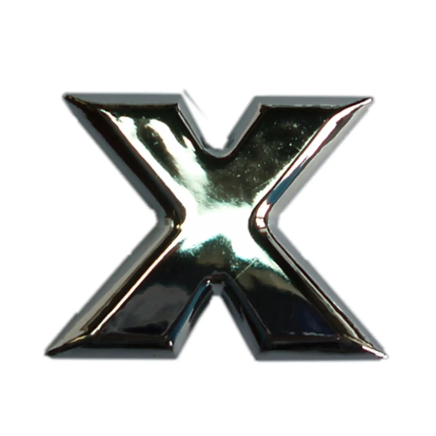 Hermann Schütz 3D-Relief-Chrome-Buchstabe X 25x35mm