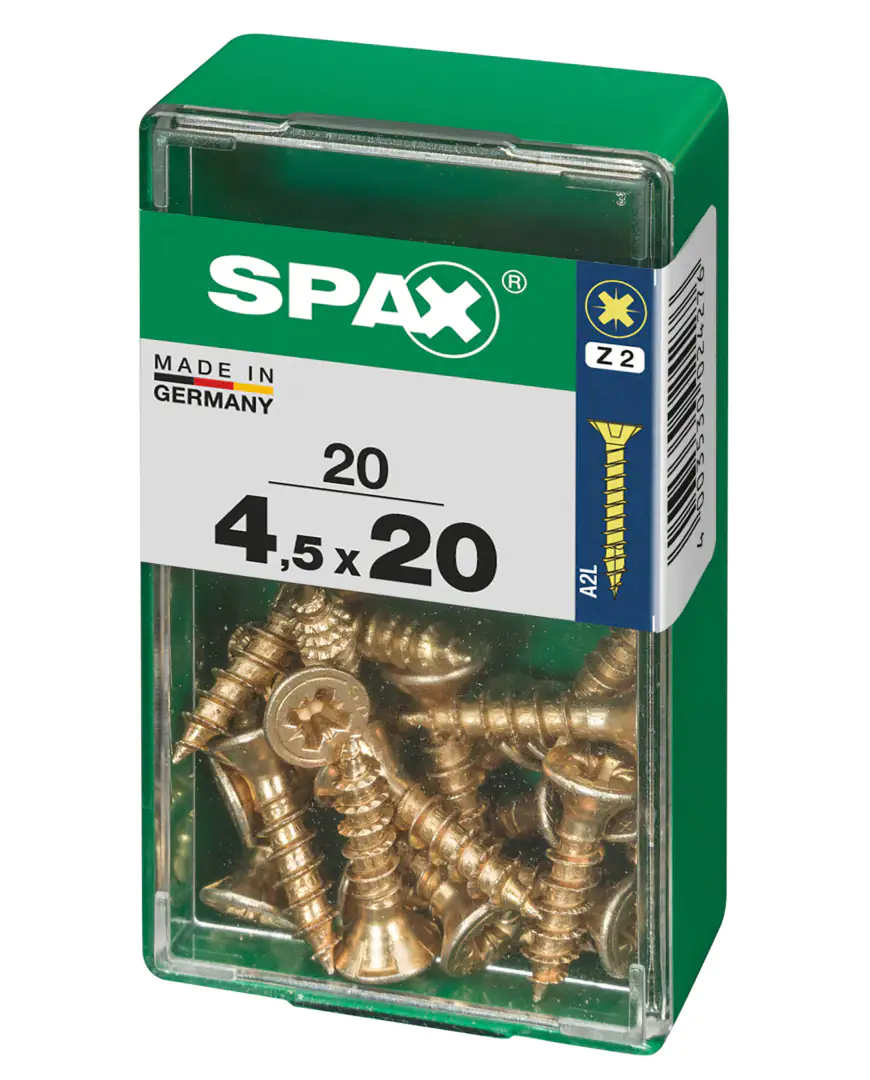 Spax Universalschrauben 4.5 x 20 mm PZ 2 - 20 Stk.