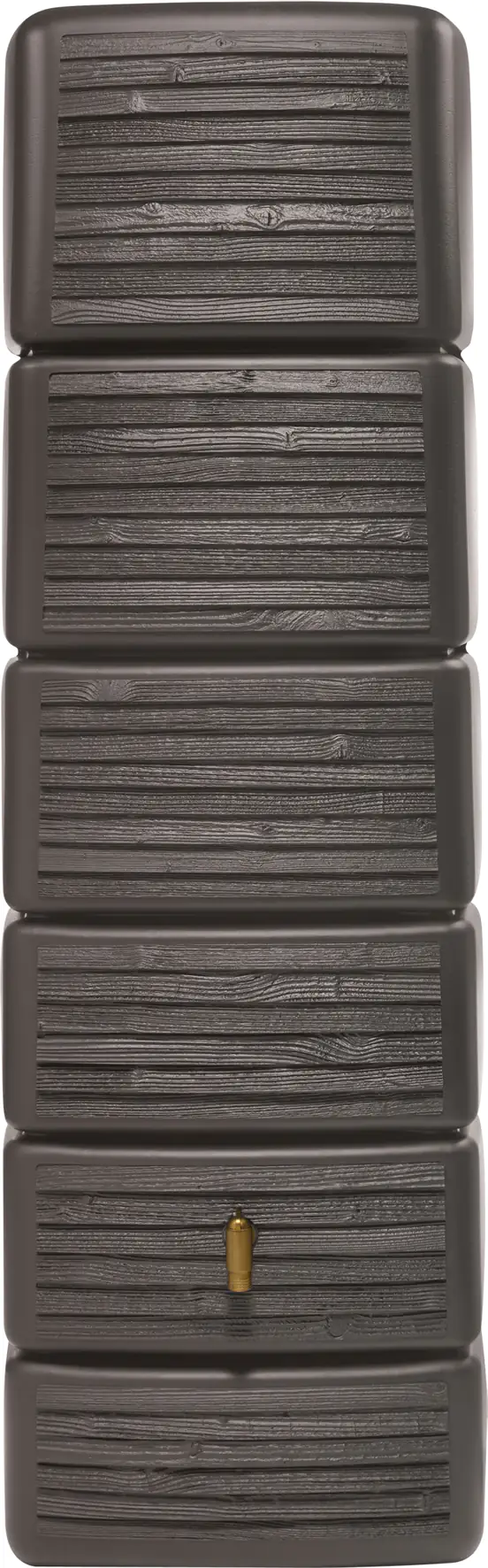 4rain Regenwasser-Wandtank Slim darkwood 330 l