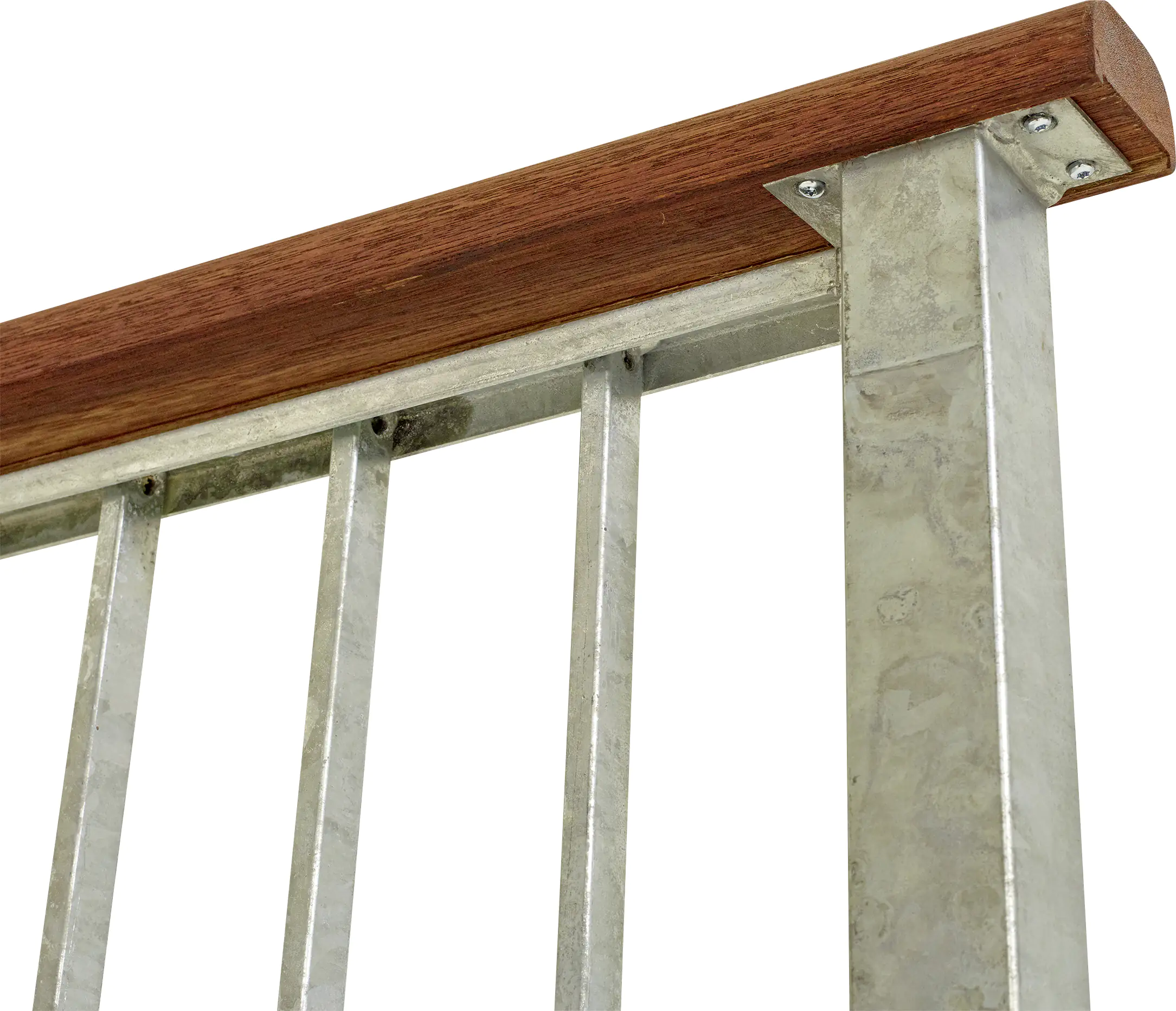 Plus Handlauf Mahagoni 3,6 x 209 cm schwarz für Stahlpfosten