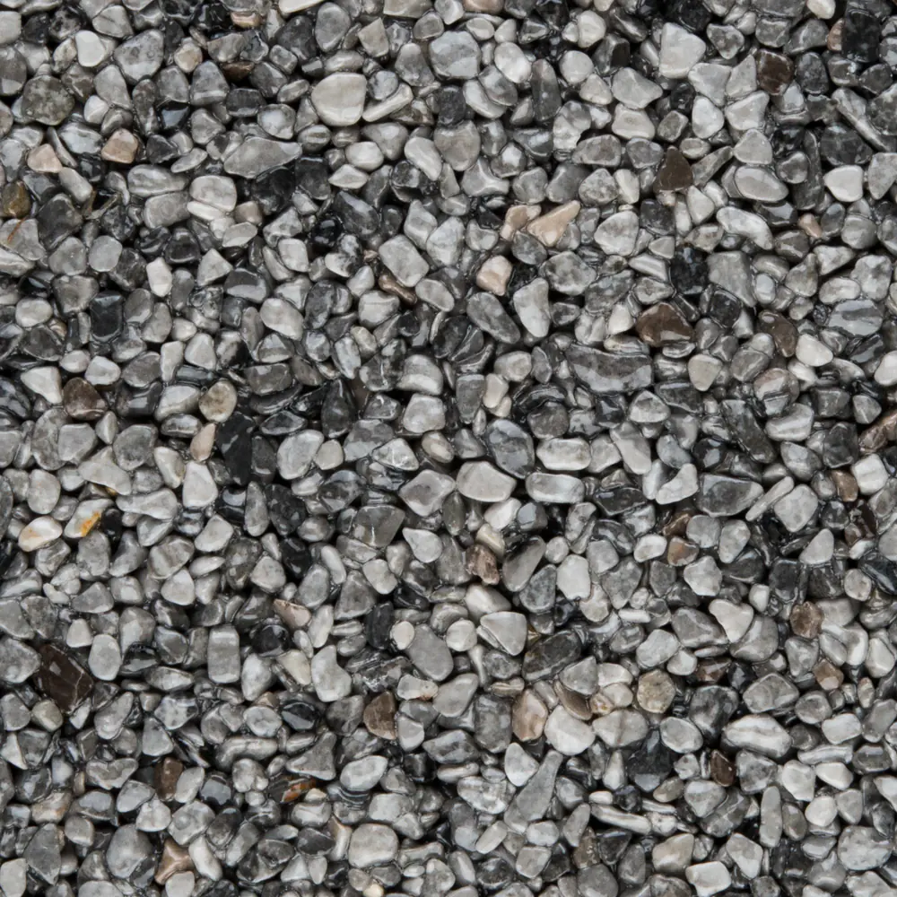 RAVELLO Steinteppich Boden Indoor Körnung Mittel Farbe grau 19 kg Set