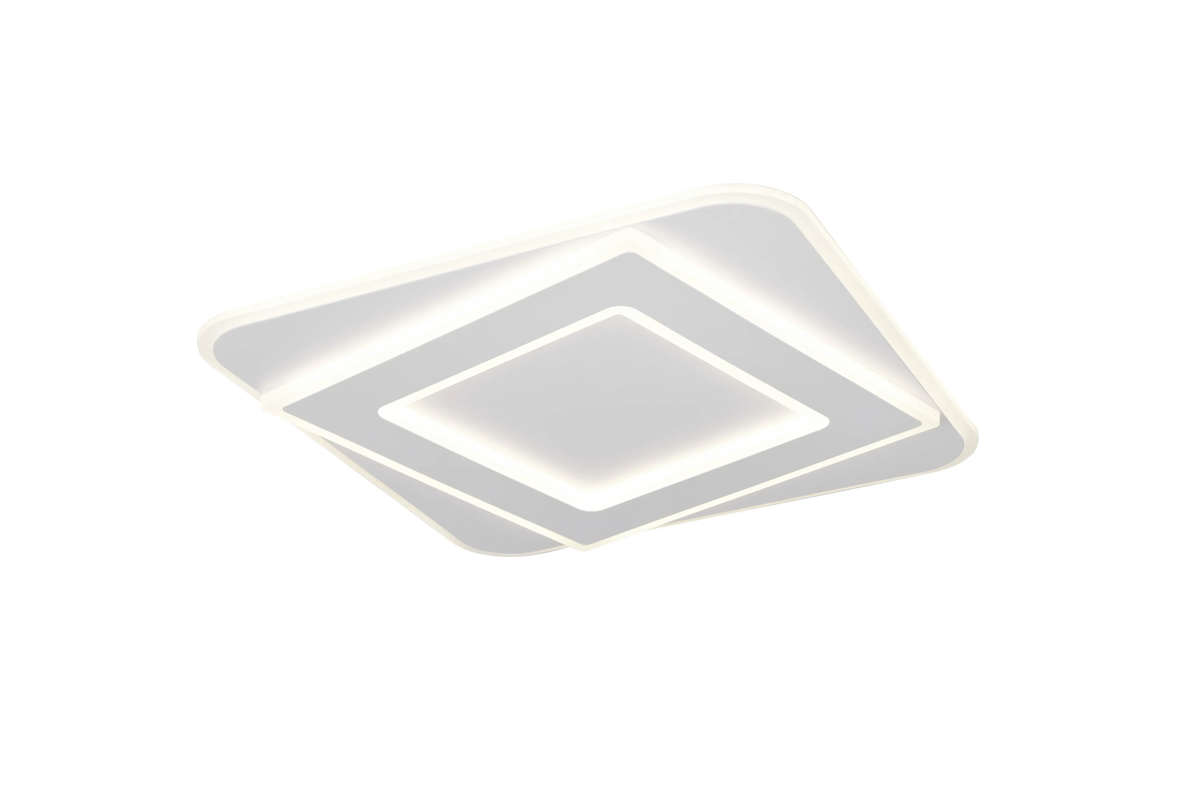 Trio LED-Deckenleuchte Emilio 30x30 cm weiß matt Color Switch 