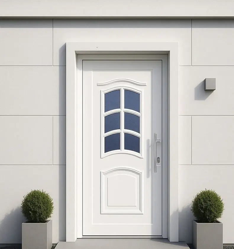 Panto Haustür Modell K003 DIN rechts weiß 100 x 200 cm 