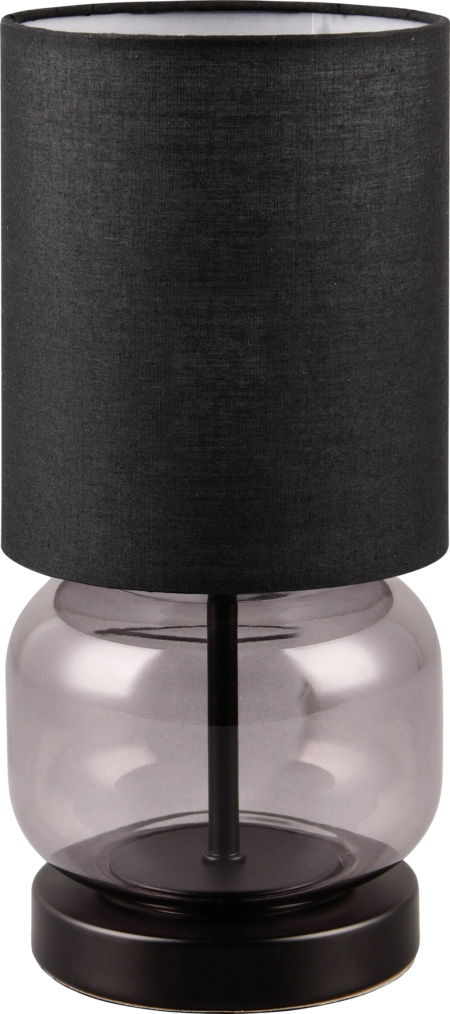 Trio Leuchten LED Tischleuchte Elio E27 rauchfarbig Metall/Glas/Stoff Trio Leuchten LED Tischleuchte Elio E27 rauchfarbig Metall/Glas/Stoff