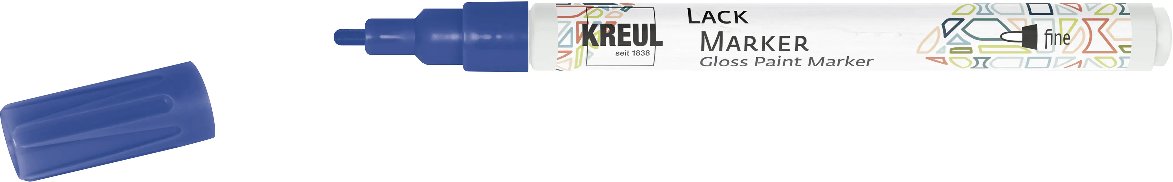 Kreul Lack Marker fine blau, 1 - 2 mm
