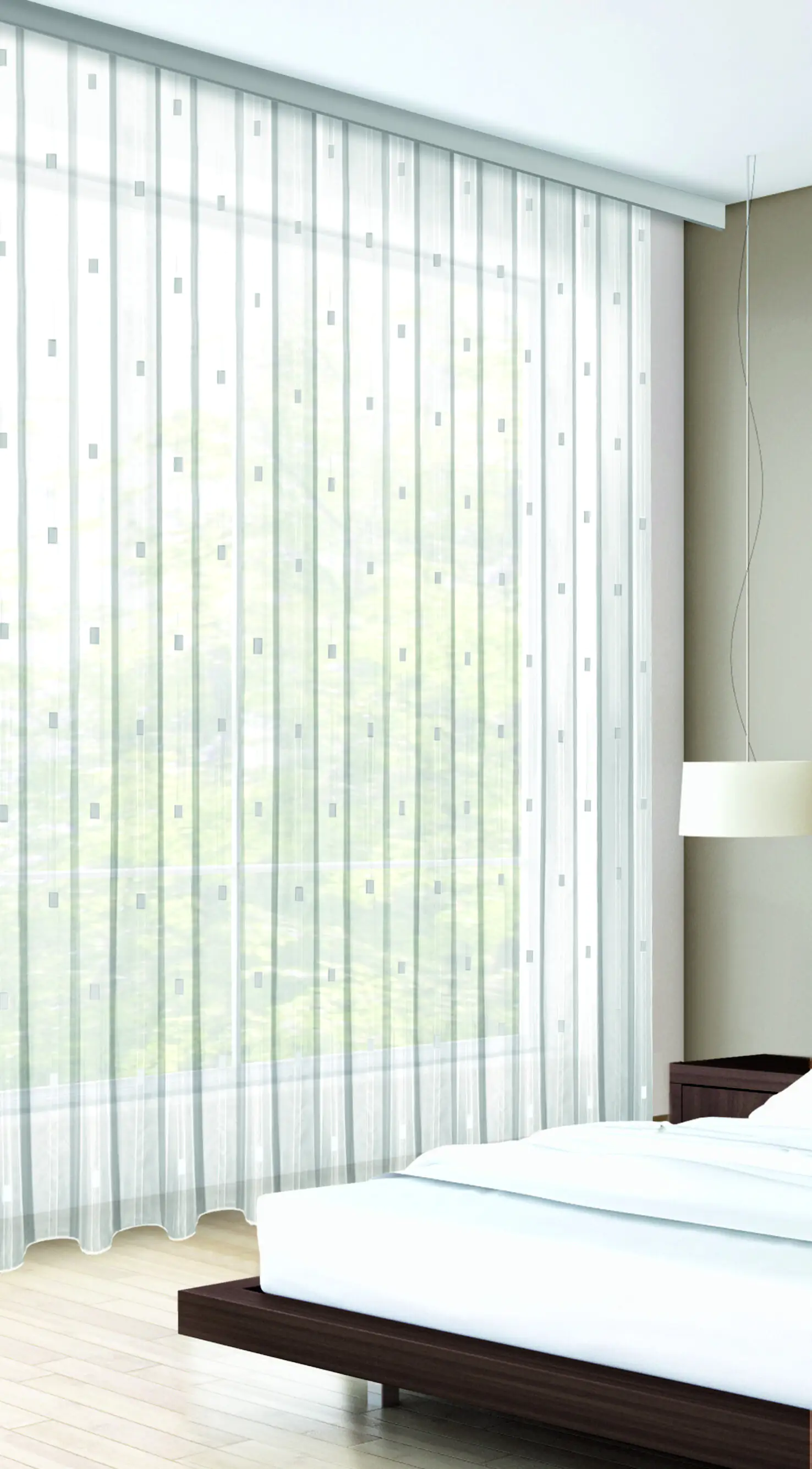 Neusser Collection Scherlistore Christa weiß, 245 x 300 cm