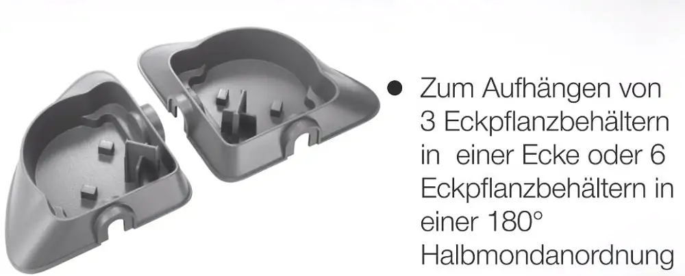 Gardena Nature Up! Wandhalterung Ecke Micro-Drip-System