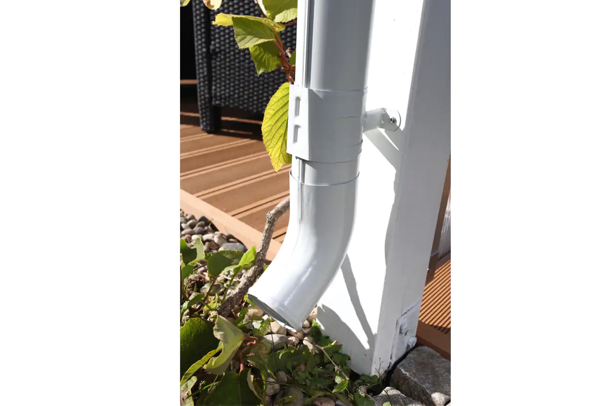 4018211027668_3 SKAN HOLZ Regenrinnen-Set 919 cm Stahl verzinkt u. weiss