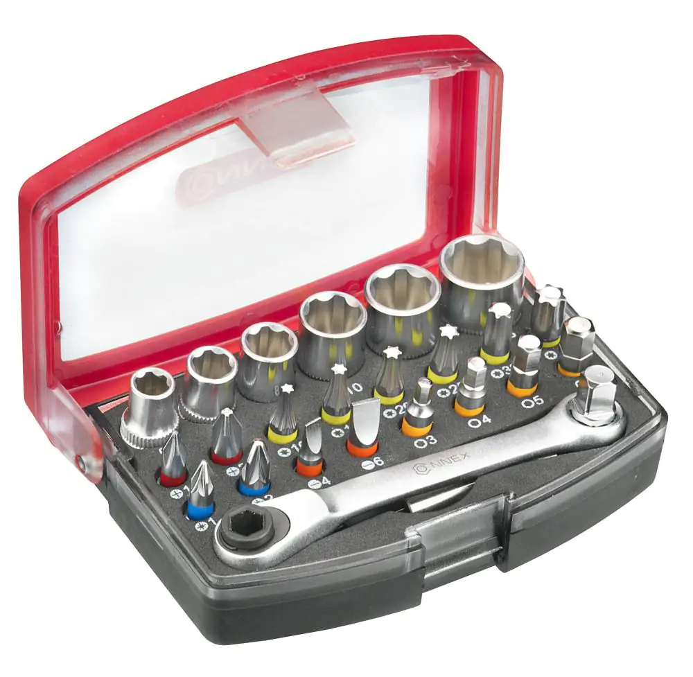 Connex Bit-Set mit Ratsche 25-teilig inkl. Ratsche Connex Bit-Set mit Ratsche 25-teilig inkl. Ratsche