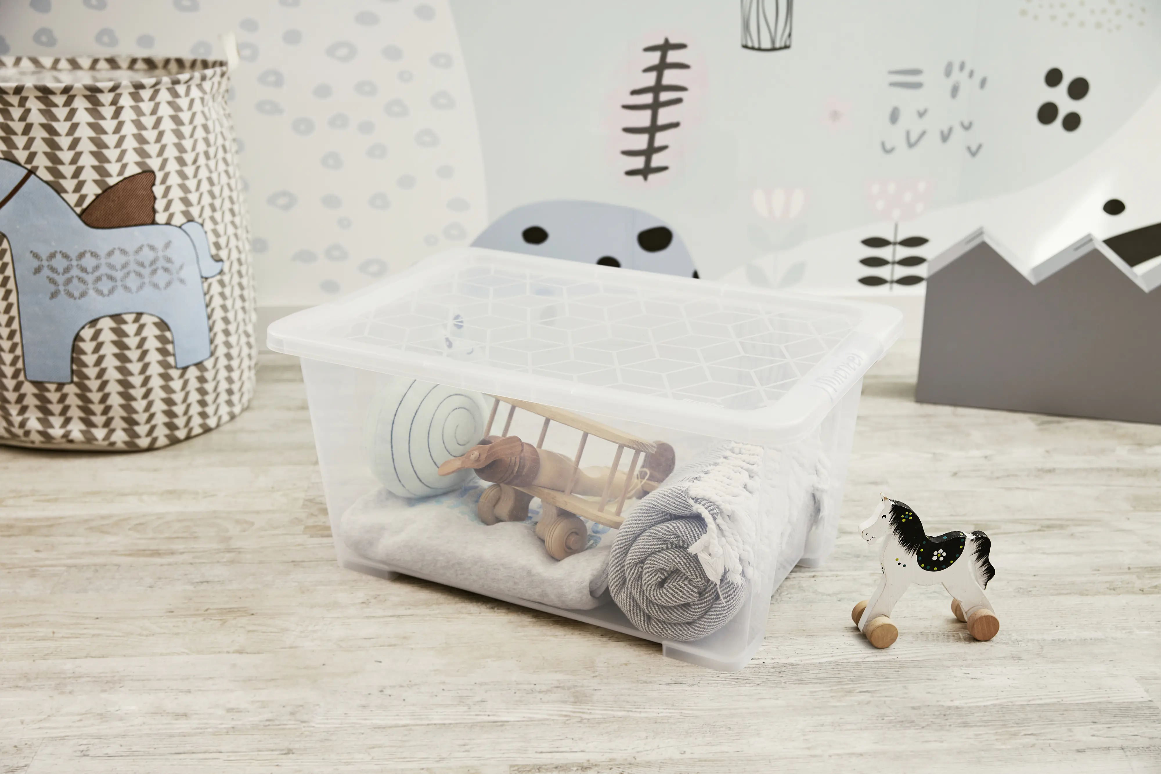 Rotho Aufbewahrungsbox EVO Easy 44 L transparent 58,3 x 39,2 x 27,7 cm