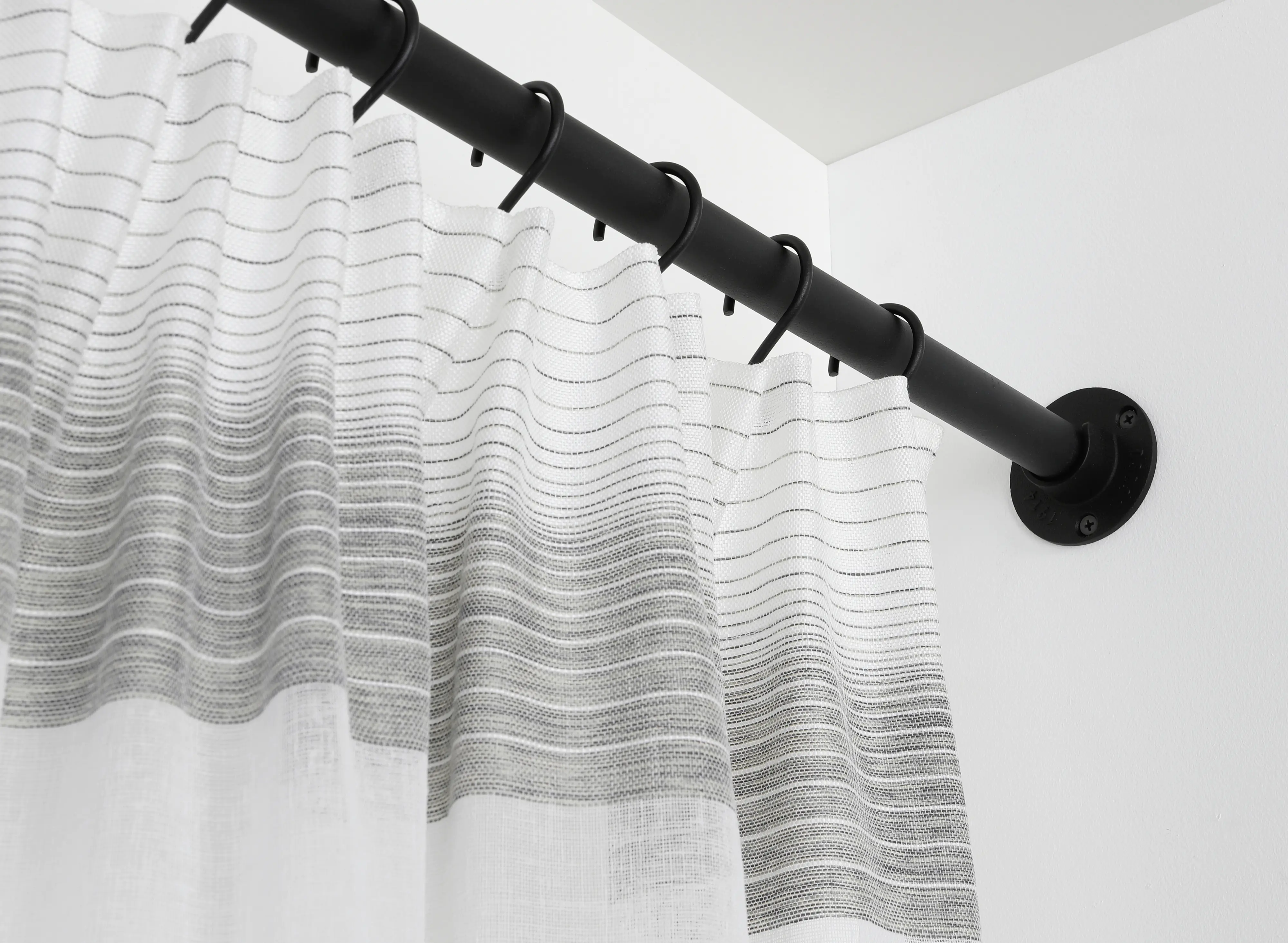 Gardinia Wandlager für Gardinenstangen Industrial Home für Ø 25 mm schwarz