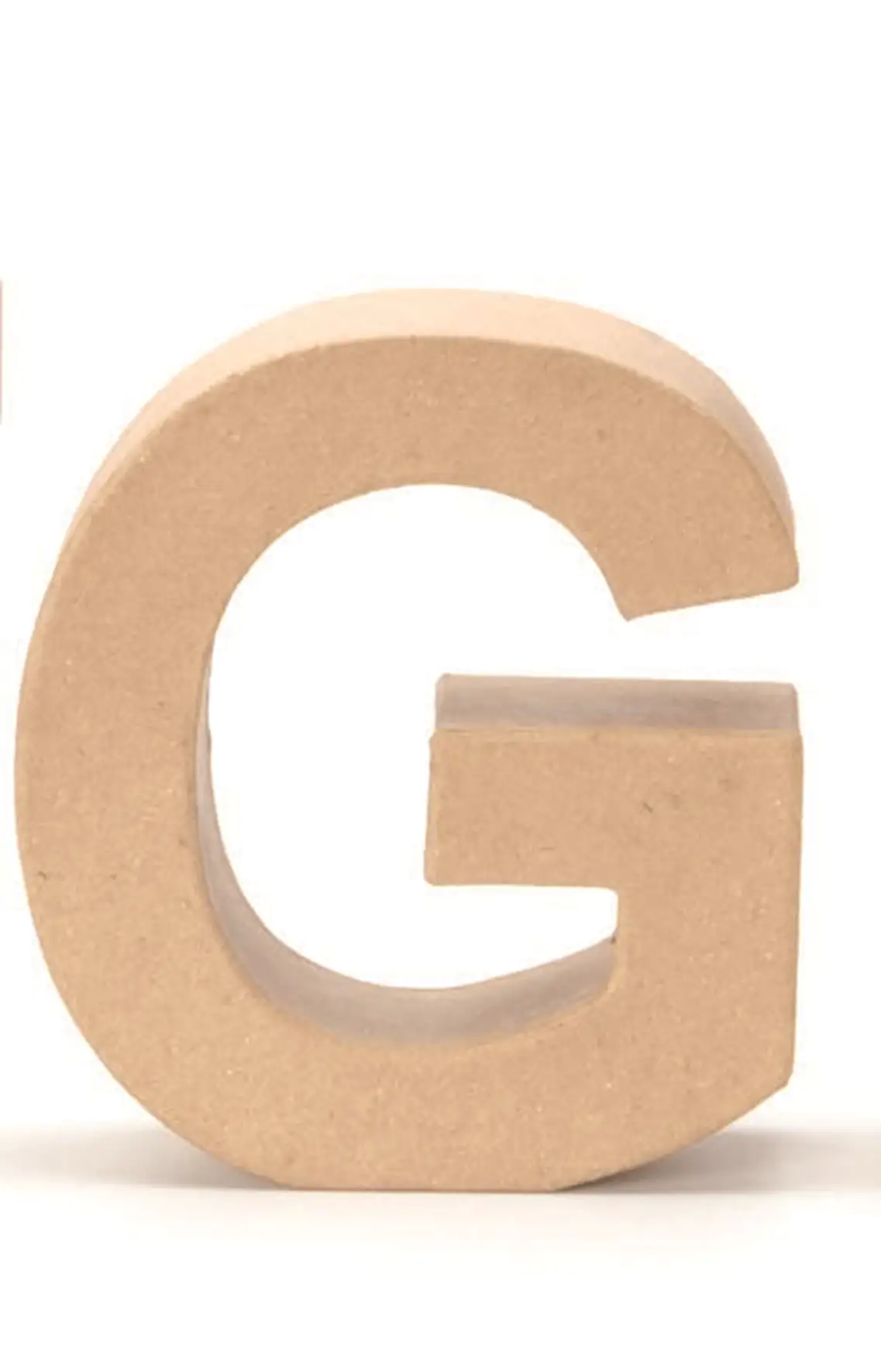 Glorex Papp-Buchstabe G 17,5 x 5,5 cm