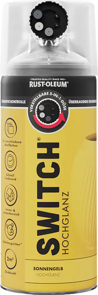 Rust-Oleum Sprühlack Switch 400 ml sonnengelb hochglanz