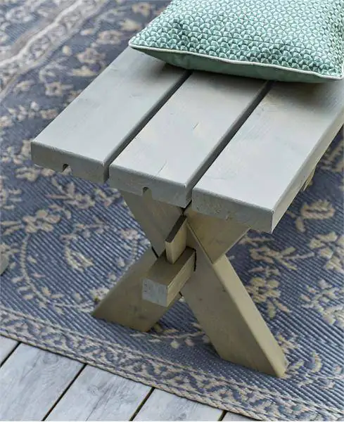 Plus Bank Nostalgie graubraun