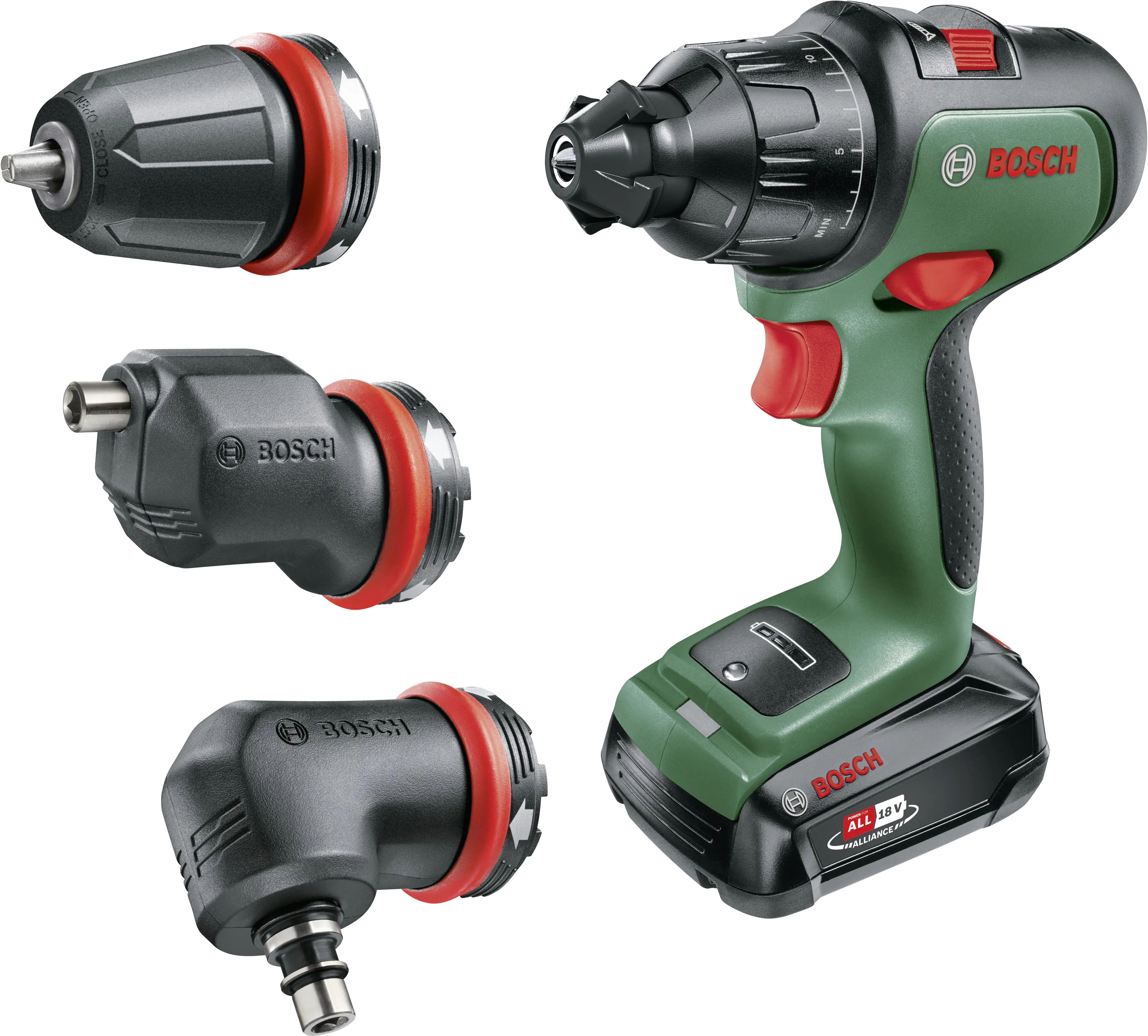 Bosch Akku Schlagbohrschrauber AdvancedImpact 18 mit Aufsätzen