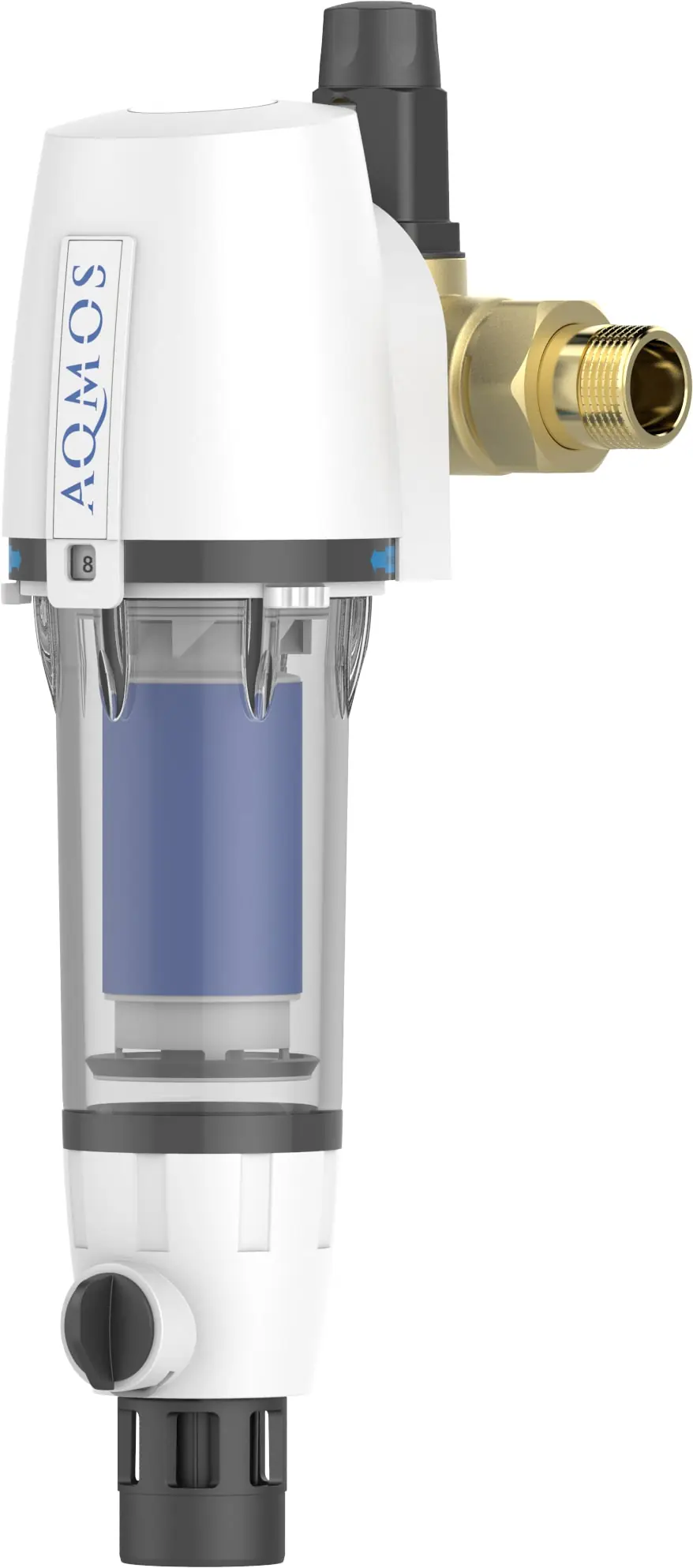 Aqmos Rückspülfilter mit Druckminderer und Manometer 25,4 mm (1")