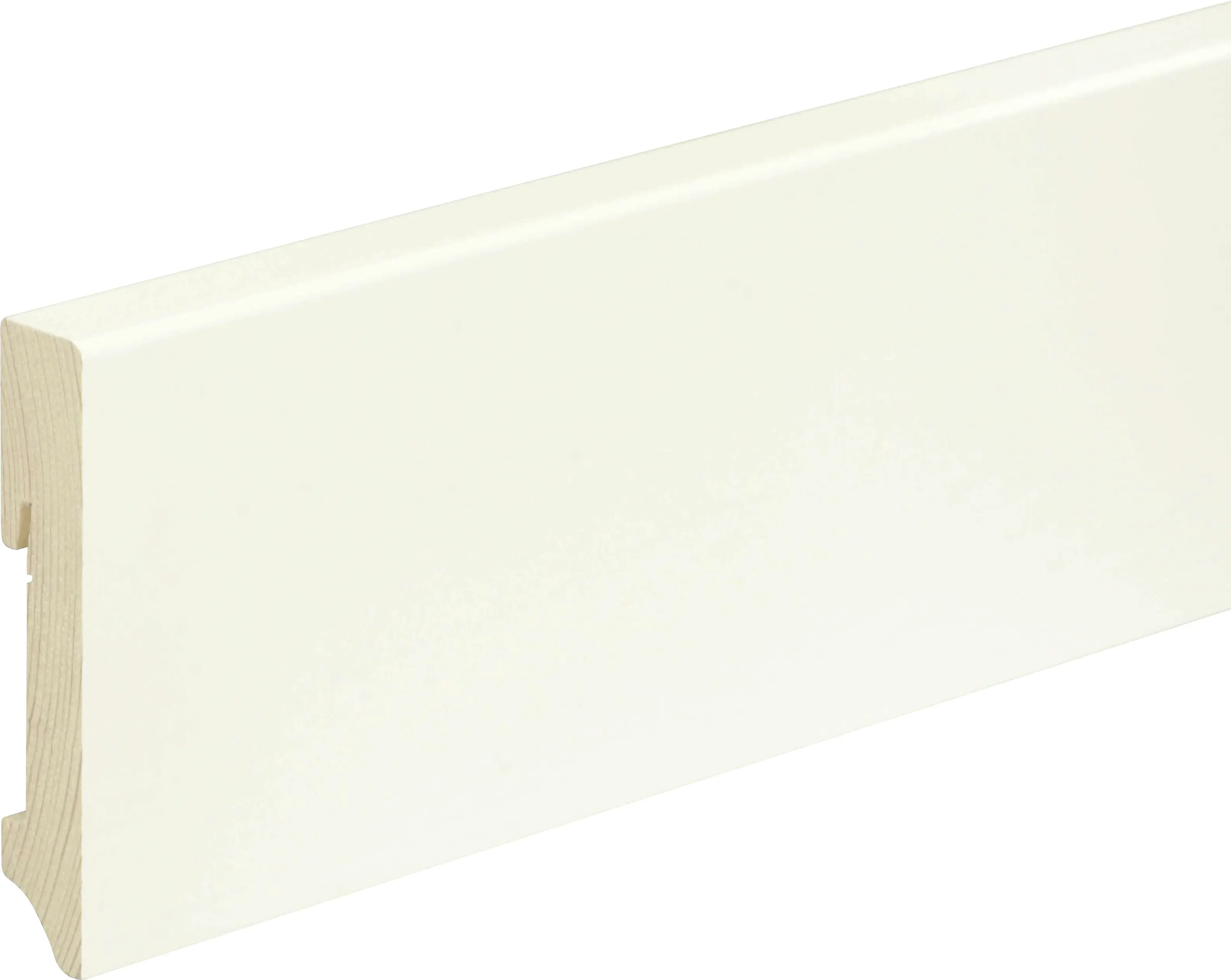 FN Neuhofer Fußleiste eckig 240 cm 96 x 18 mm Fichte/Kiefer weiß