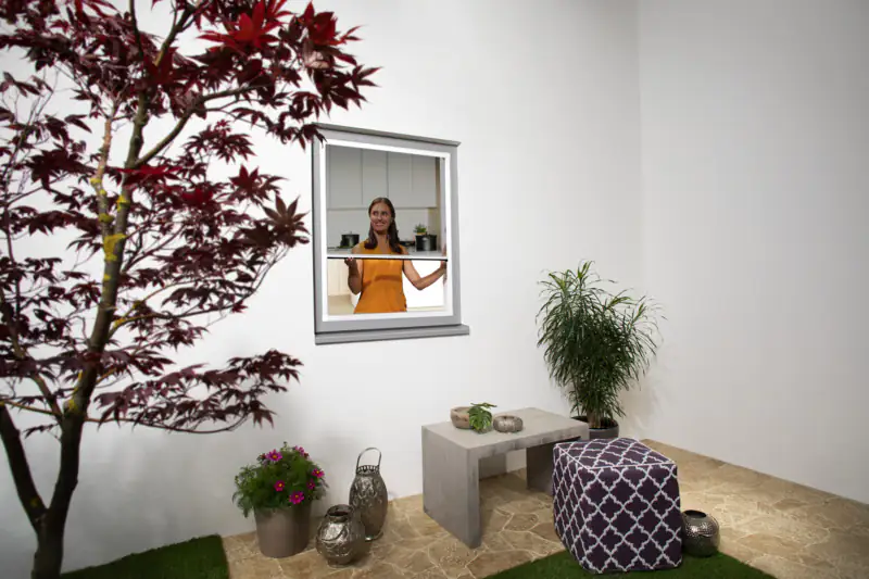 9003117315273 Primaster Fliegenschutz-Plissee 130 x 150 cm weiß/weiß kürzbar