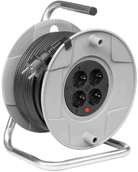 Brennenstuhl Kabeltrommel Innen 25m H05VV-F3G1,5, schwarz