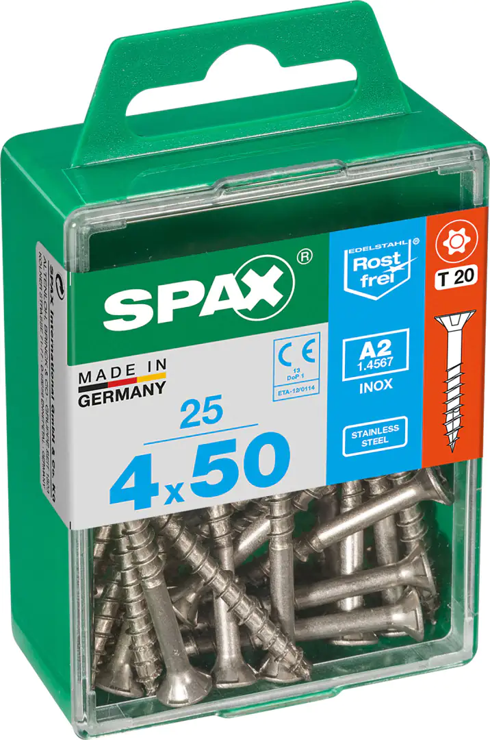 Spax Universalschrauben 4.0 x 50 mm TX 20 - 25 Stk.