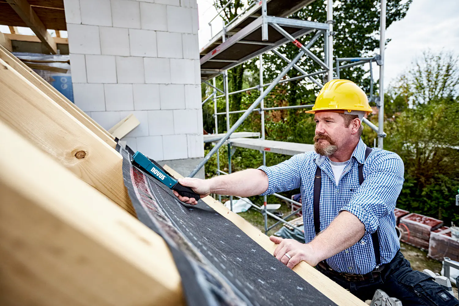 Novus Hammertacker J-033 Schlagtacker für Flachdrahtklammern 6-10 mm