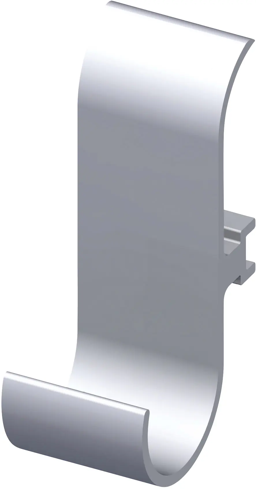 coaxis®-Universalhaken 25 mm 25 mm Aluminium roh blank