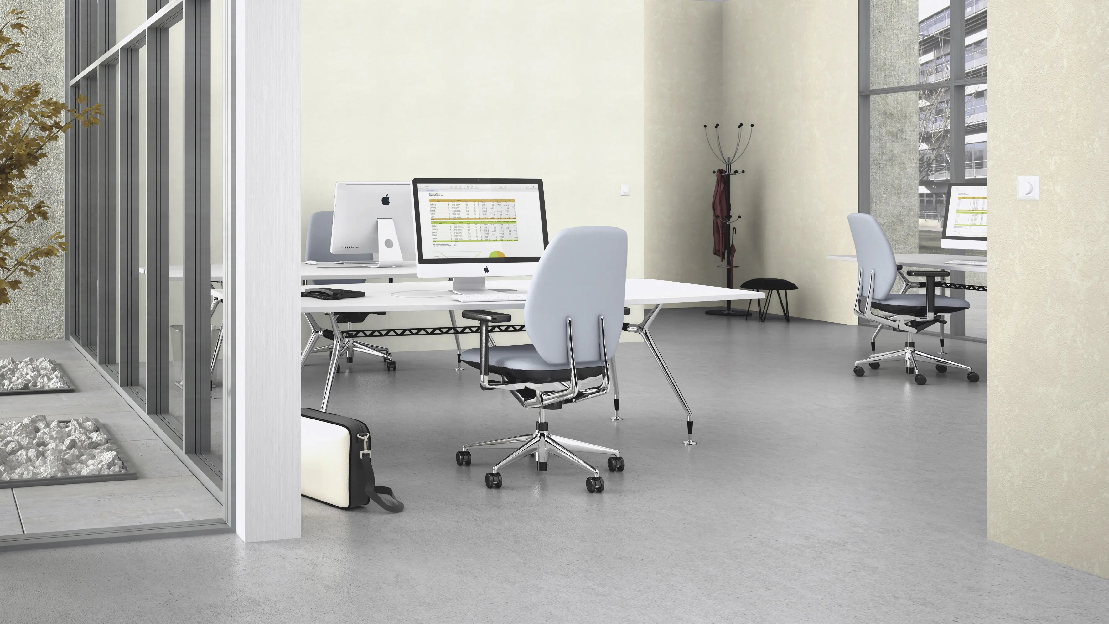 Rasch Vliestapete 315127 Grau-Hellgrau Uni 10,05 m x 0,53 m