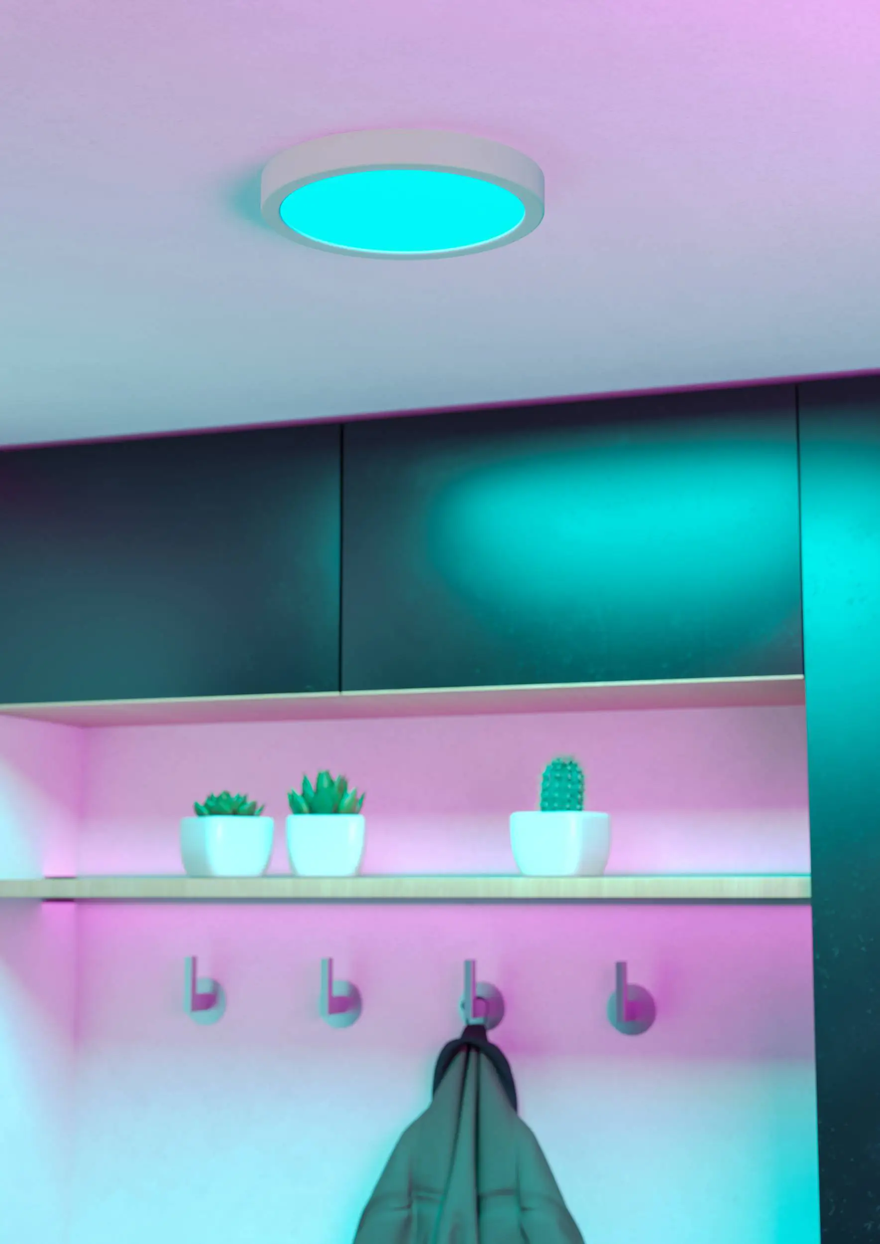 Eglo LED Deckenleuchte Fueva 6-Z weiß Ø 21 x 3 cm RGB dimmbar