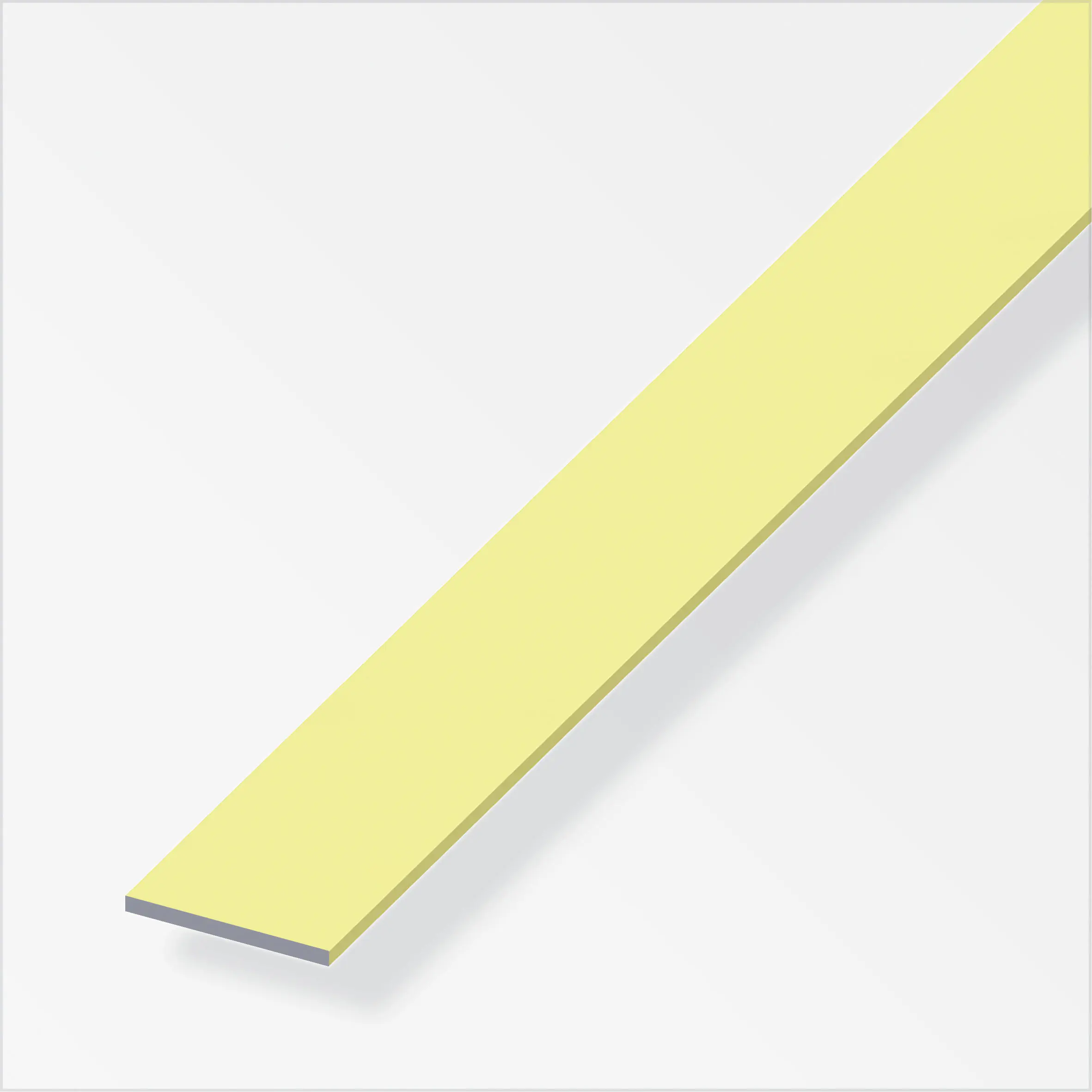 alfer Flachstange Aluminium 1 m x 20 × 2 mm messing